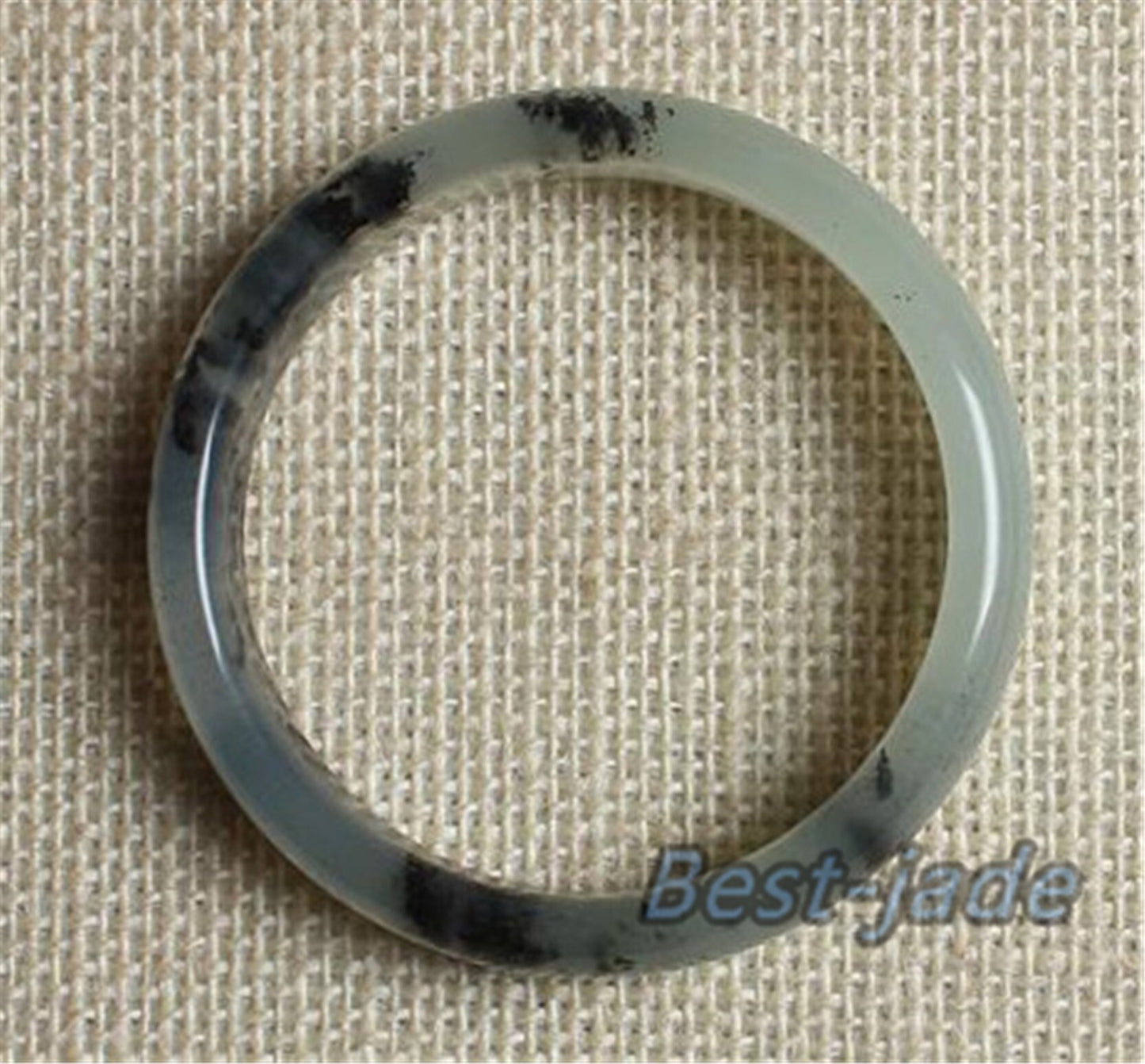 56-62mm Wholesale  Natural Jade  Girl Bangle Bracelet Lady Hand carved Chain Natural  A stone