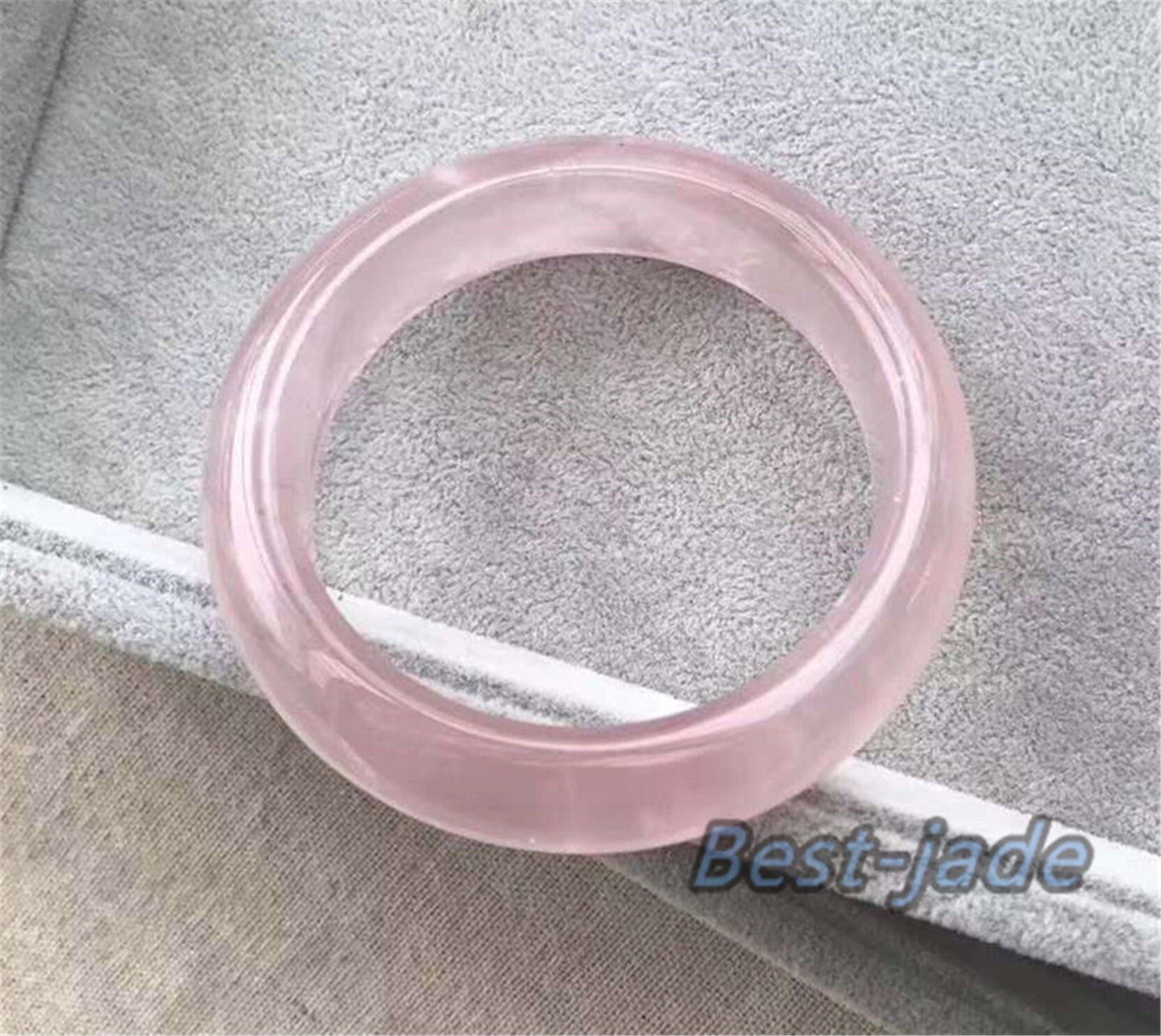 52-70mm Wholesale Natural ROSE QUARTZ BANGLE bracelet, Translucent Natural Pink Quartz crystal bracelet. A stone gift