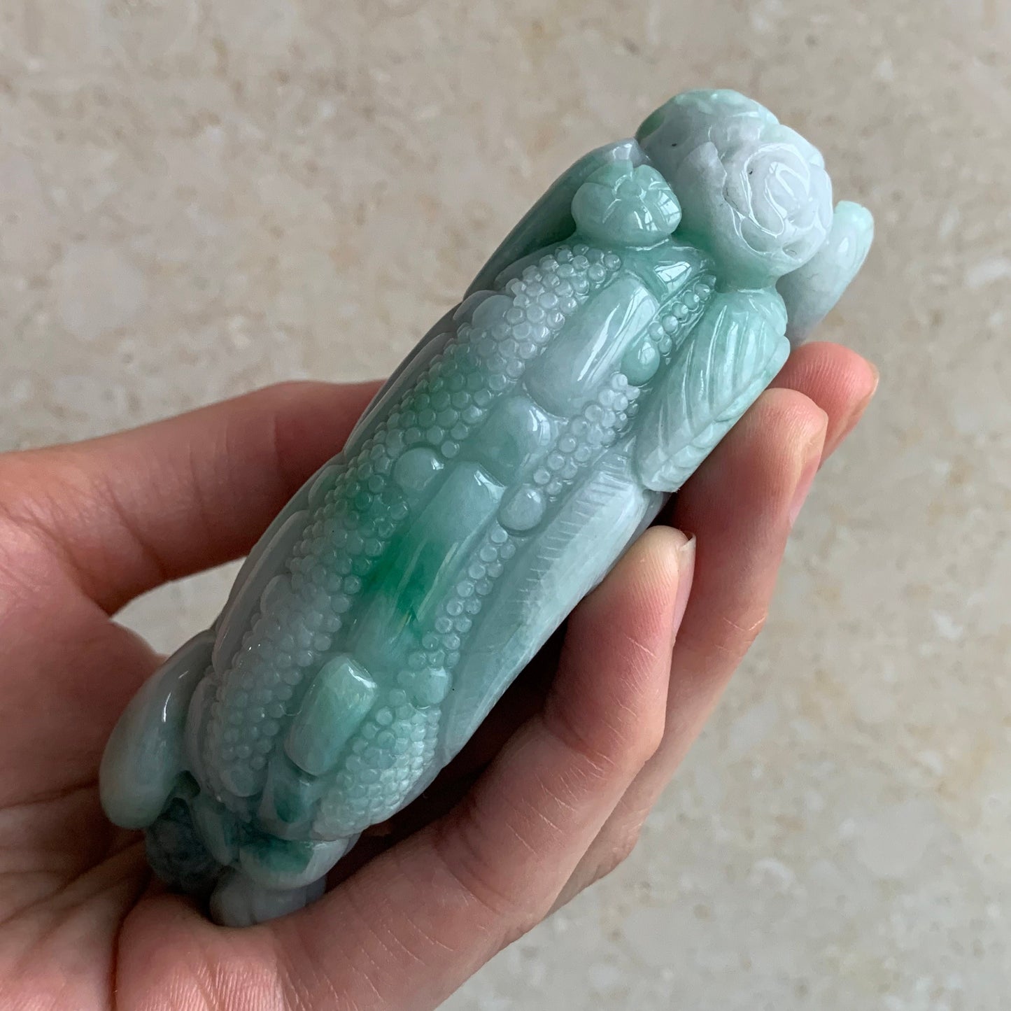 Parrot Hand held Massage Good polishing Hand craved Natural Grade A Green Jade Burman Jadeite BEADS Pendant Gemstone Hanging A stone 手把件