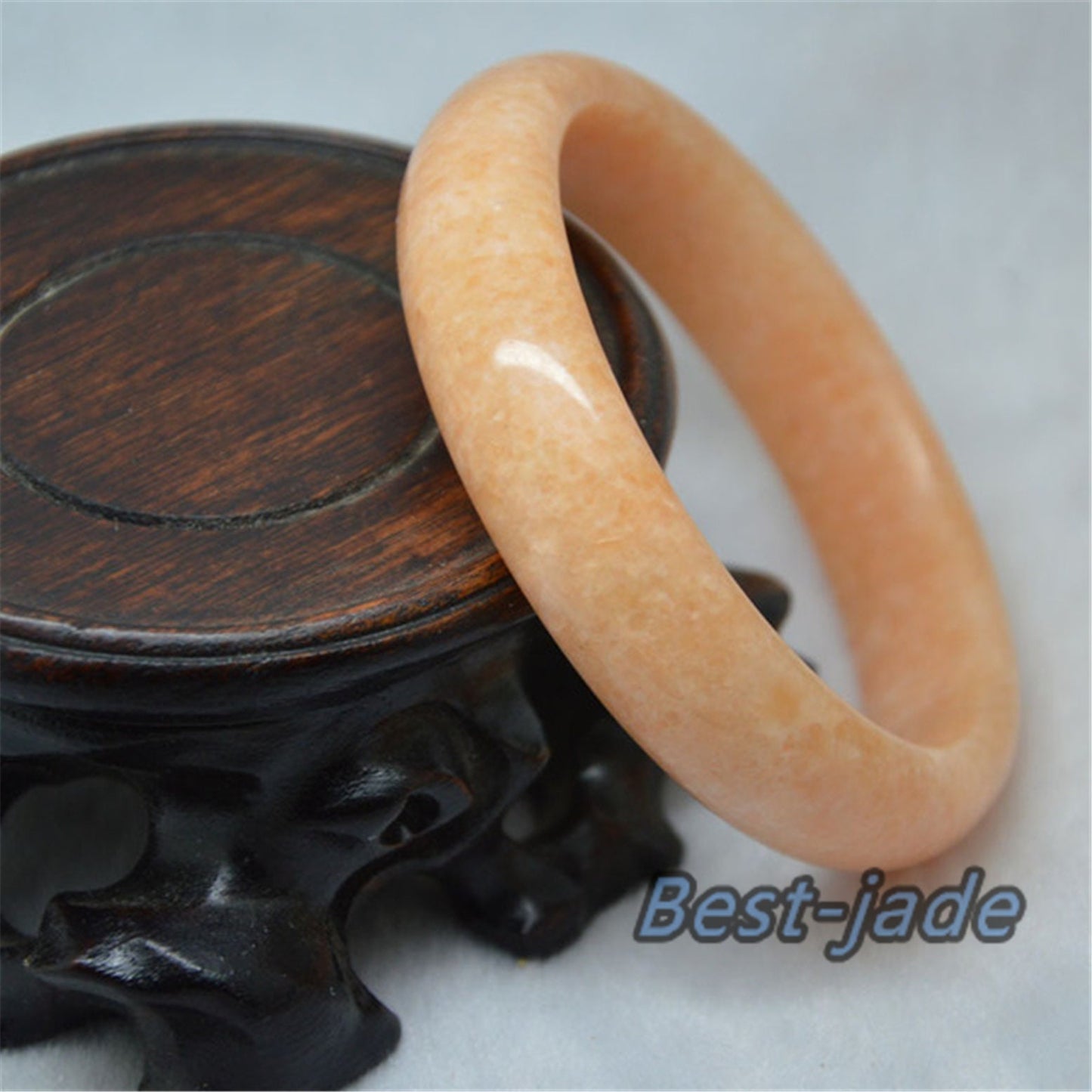 58-62mm Großhandel Natürliche Chinesische Jade Orang Armreif Dame Handgeschnitzte Kette Natürlicher A Stein