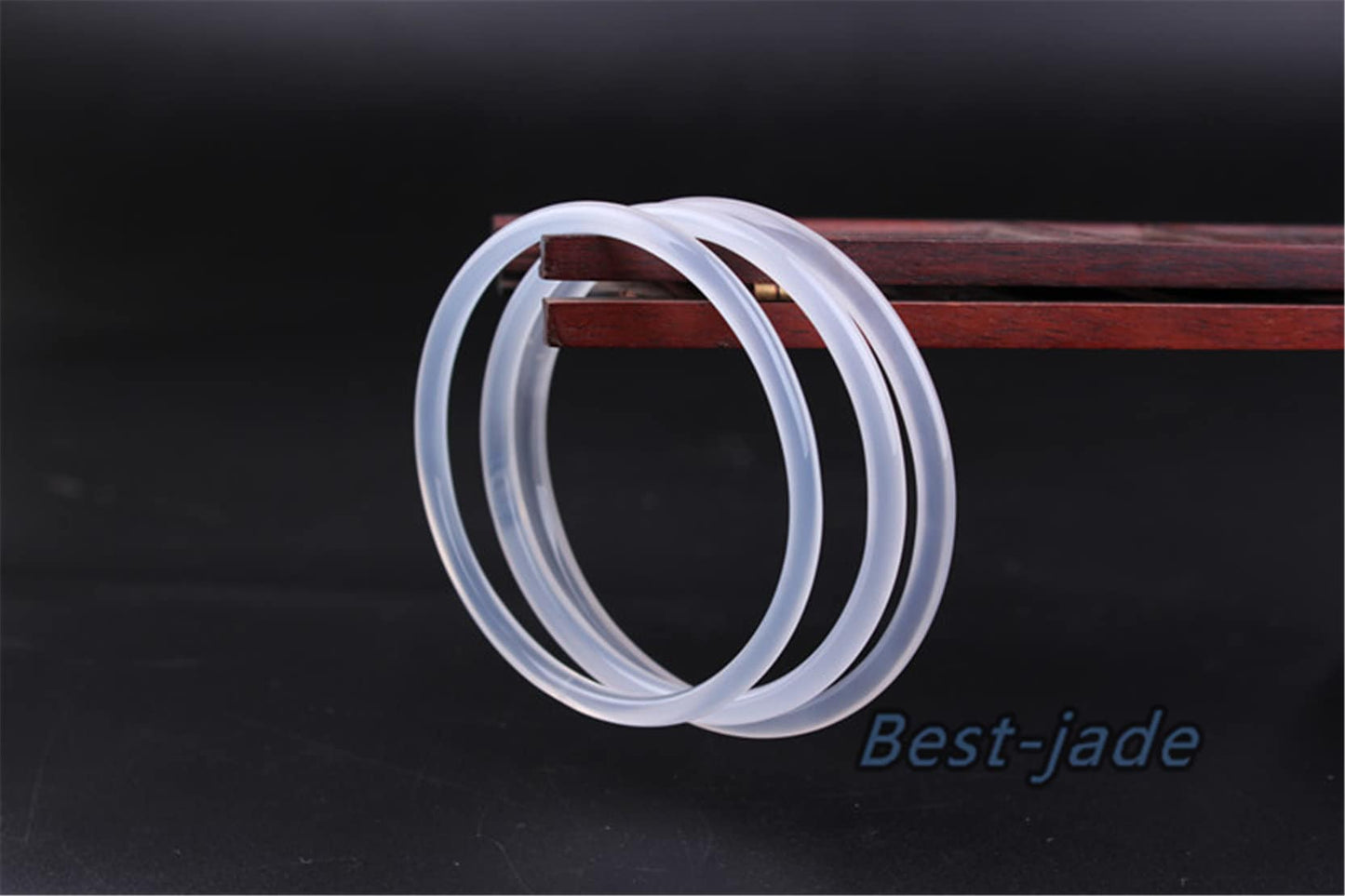 8 Colors 56-60mm Wholesale Natural Ice Jade Green Purple Pink Agate thin Round Bangle Bracelet Lady Jewelry Chain Natural  A stone