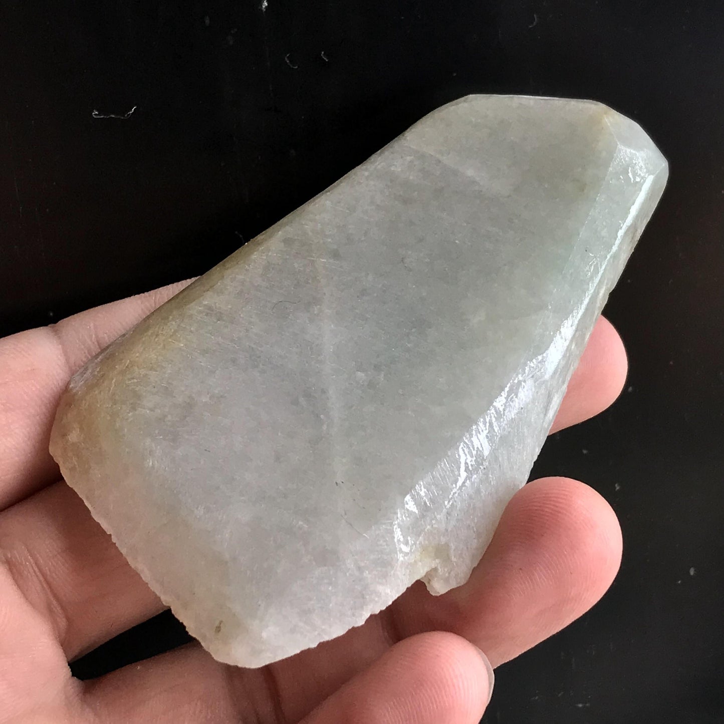 88.6g Natural Jadeite Green Raw stone Burmese Grade A jade preform Rough Burma Jade Type A Burma jadeite Design Pendant 翡翠A货 糯种料 056