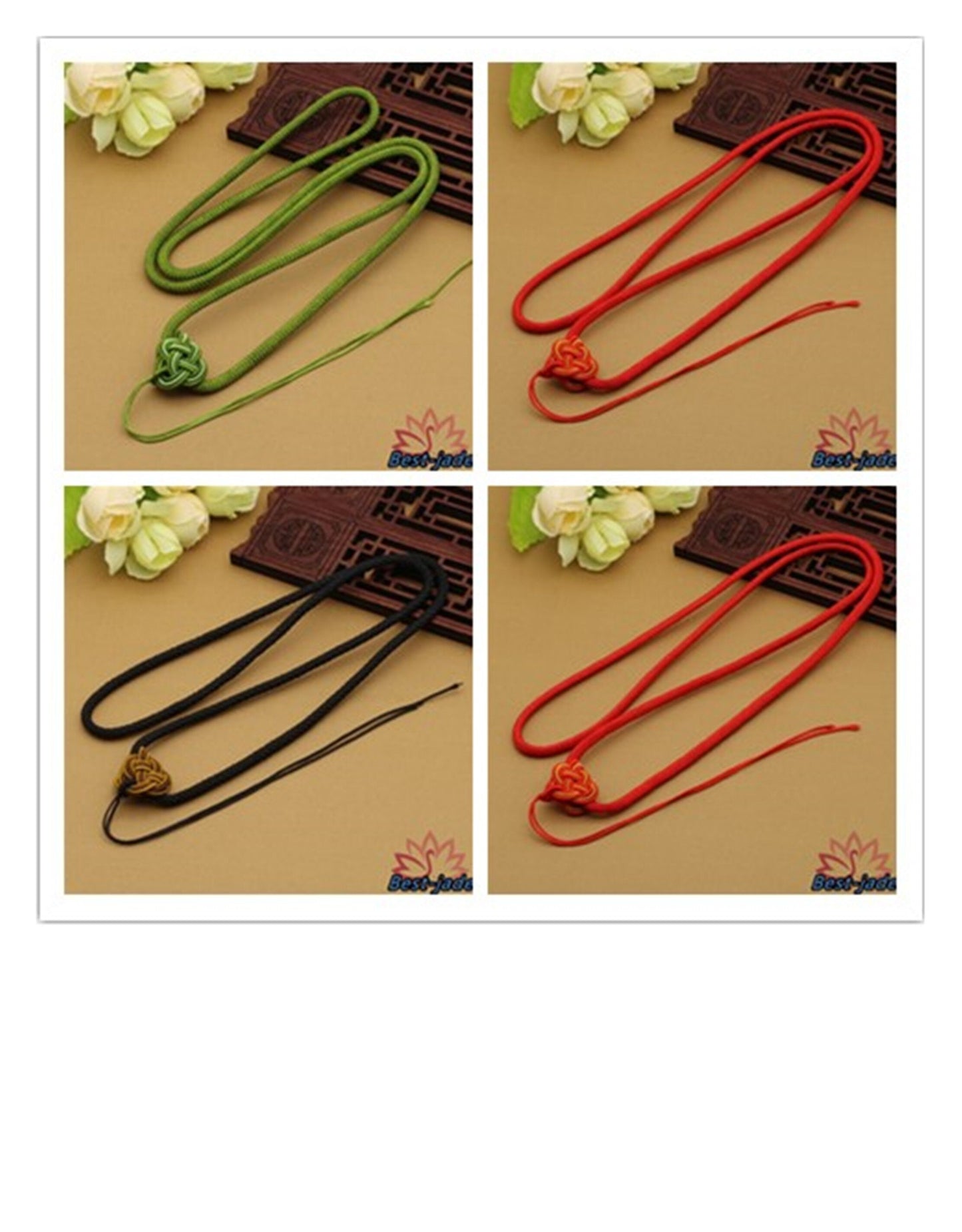 8 color Lucky Necklace Hand Woven Braided Rope Lady hand String Cord  girl thread boy chain Chinese Style collier Halskette f.