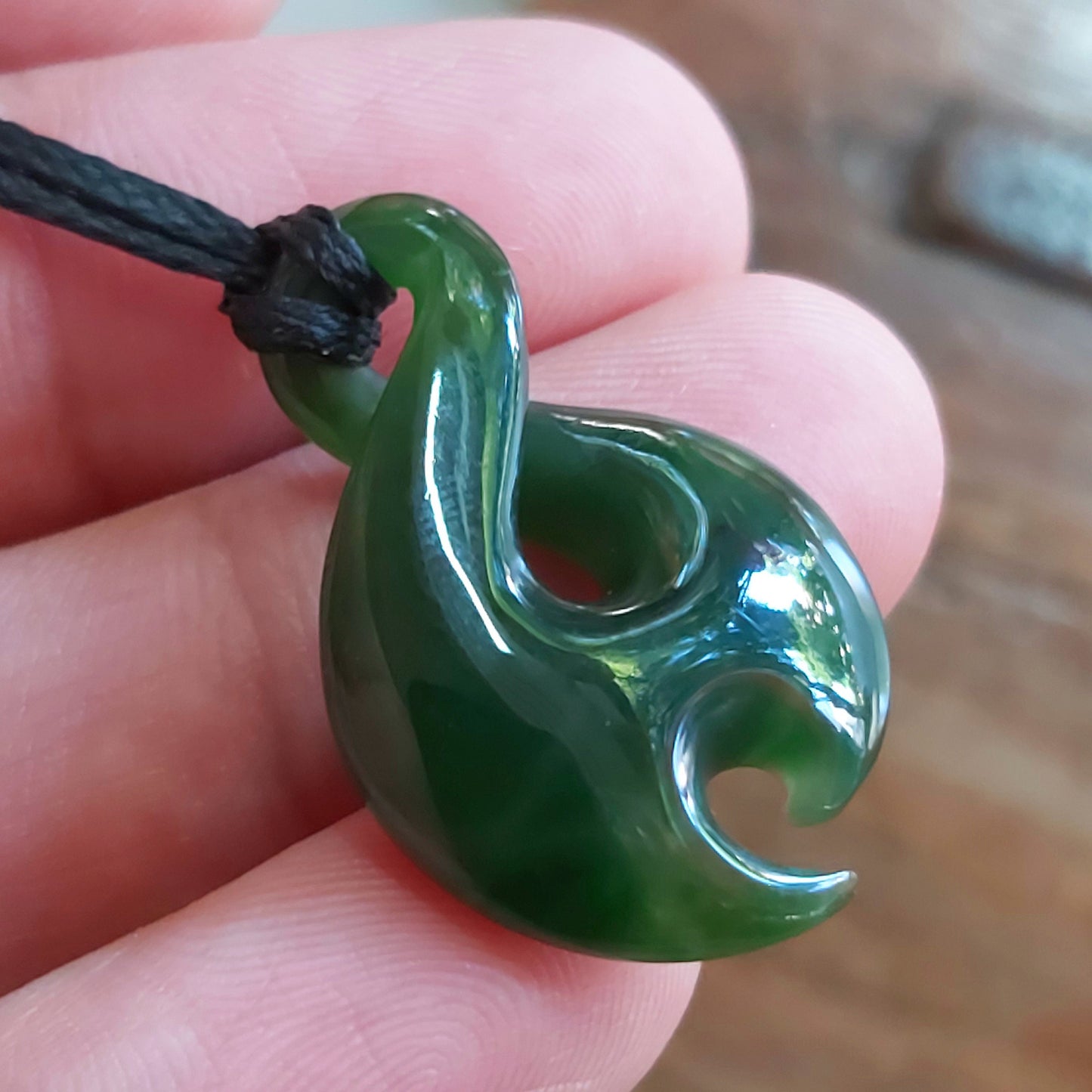 Real Green Nephrite Jade Small Pendant NEW ZEALAND Maori Style Greenstone Pounamu Canadian jade Baby Kid Girl boy Child Necklace gift