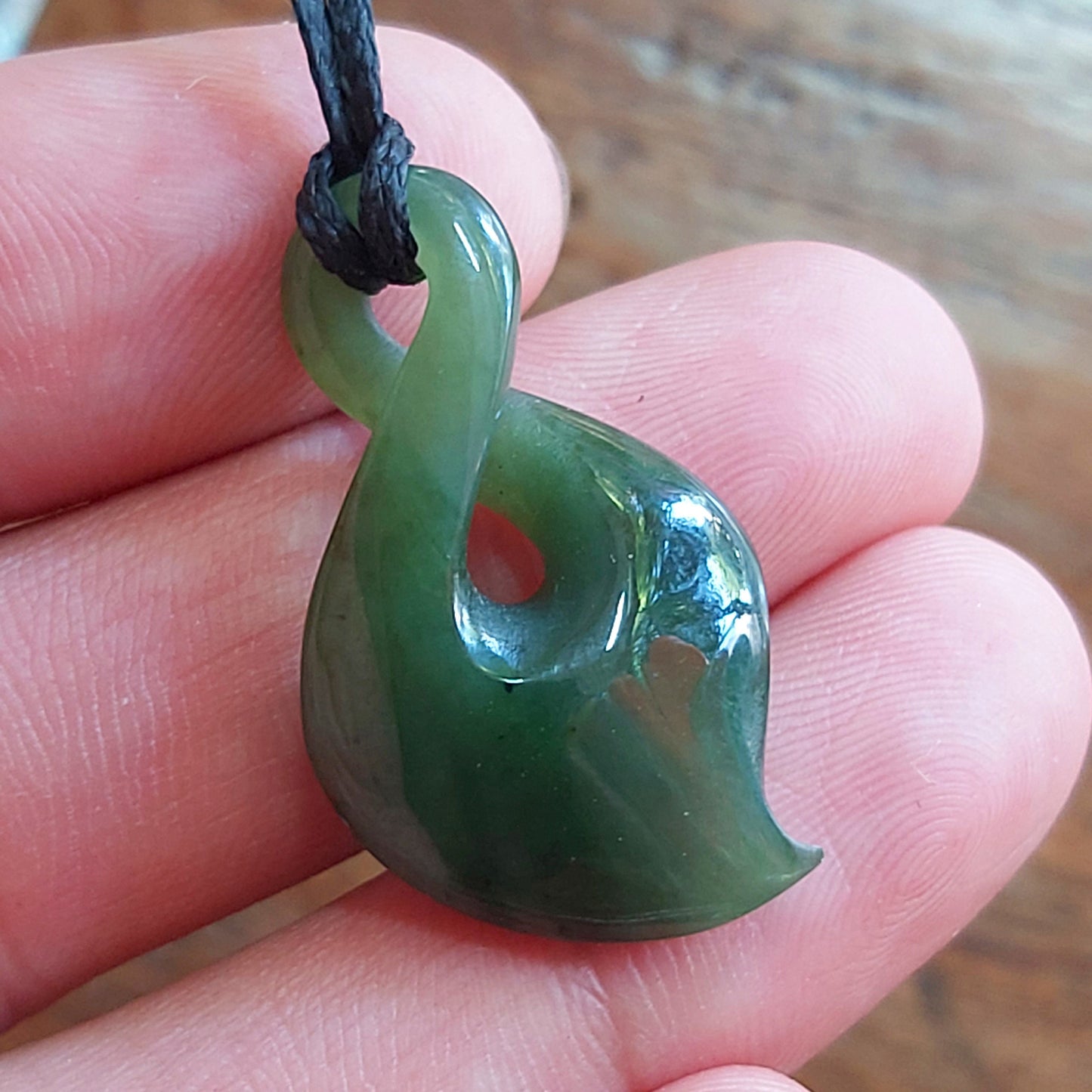 Natural Green Nephrite Jade Small Pendant NEW ZEALAND Maori Style Greenstone Pounamu Canadian jade Baby Kid Girl boy Child Necklace gift