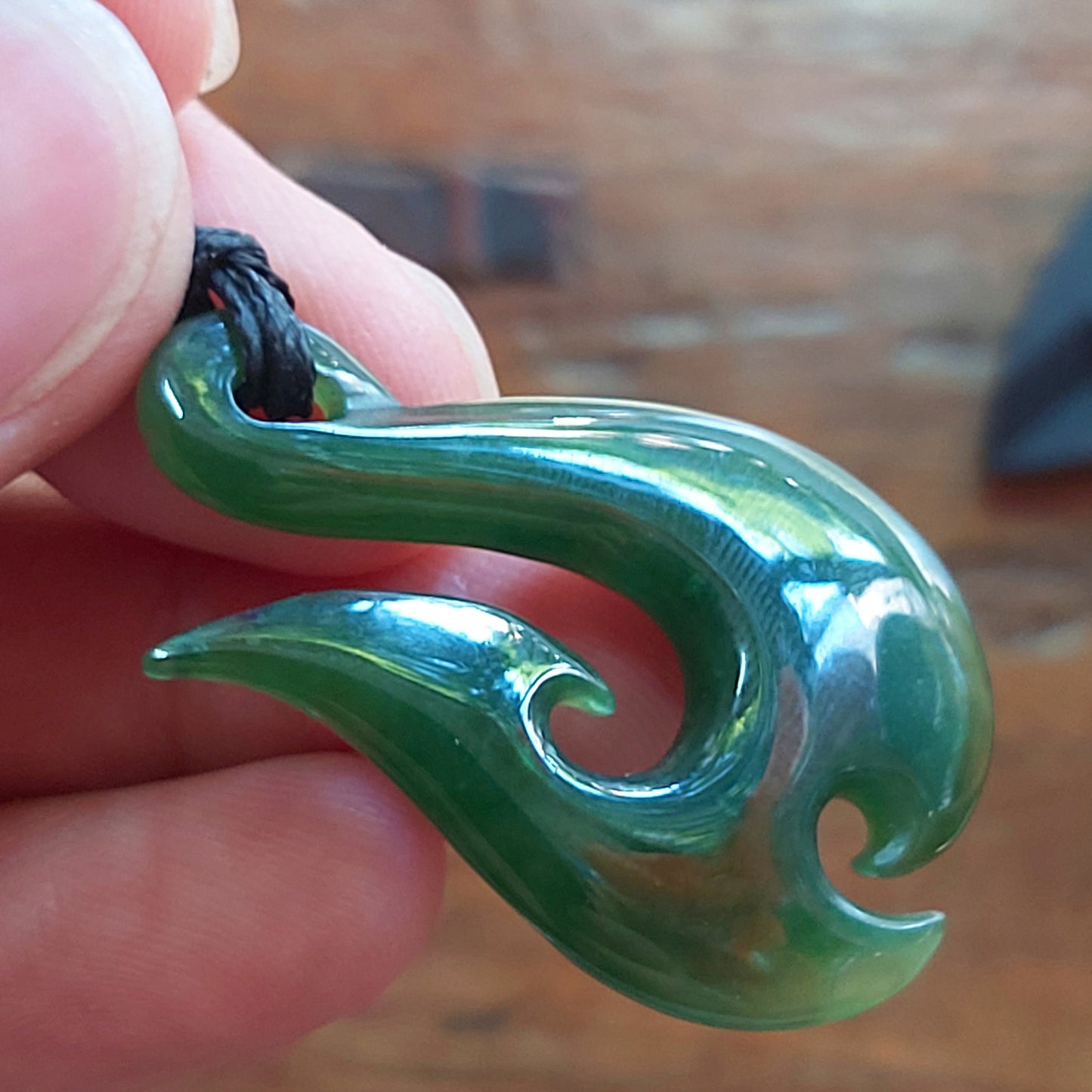 Natural Green Nephrite Jade Small Pendant NEW ZEALAND Maori Style Greenstone Pounamu Canadian jade Baby Kid Girl boy Child Necklace gift