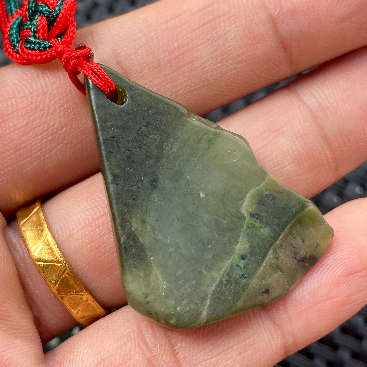 Natural green nephrite Necklace Greenstone Maori Style Greenstone Canadian jade Pounamu pendnat children lady gift NZ stone