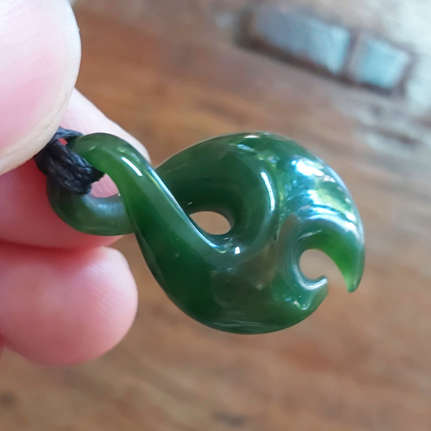 Real Green Nephrite Jade Small Pendant NEW ZEALAND Maori Style Greenstone Pounamu Canadian jade Baby Kid Girl boy Child Necklace gift