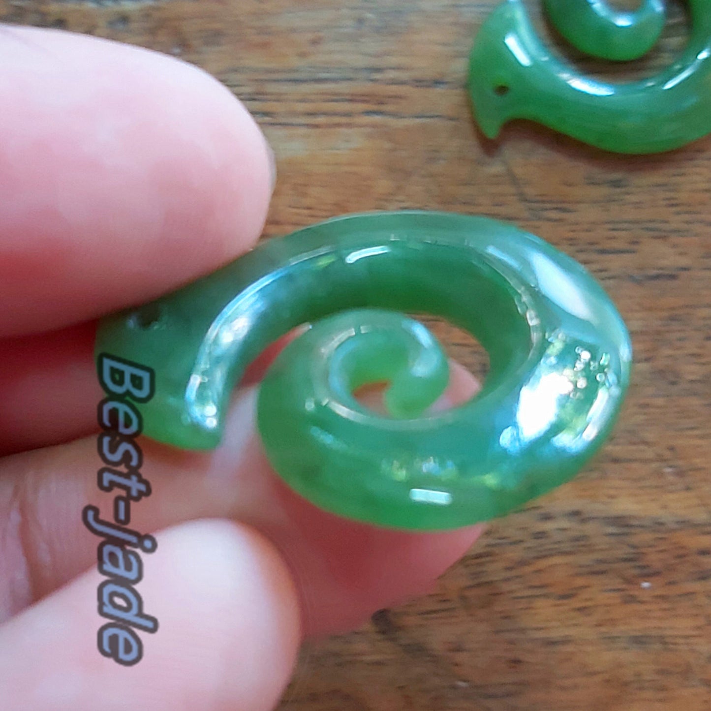 Natural Green Nephrite Jade Small Pendant NEW ZEALAND Maori Style Greenstone Pounamu Canadian jade Baby Kid Girl boy Child Necklace gift