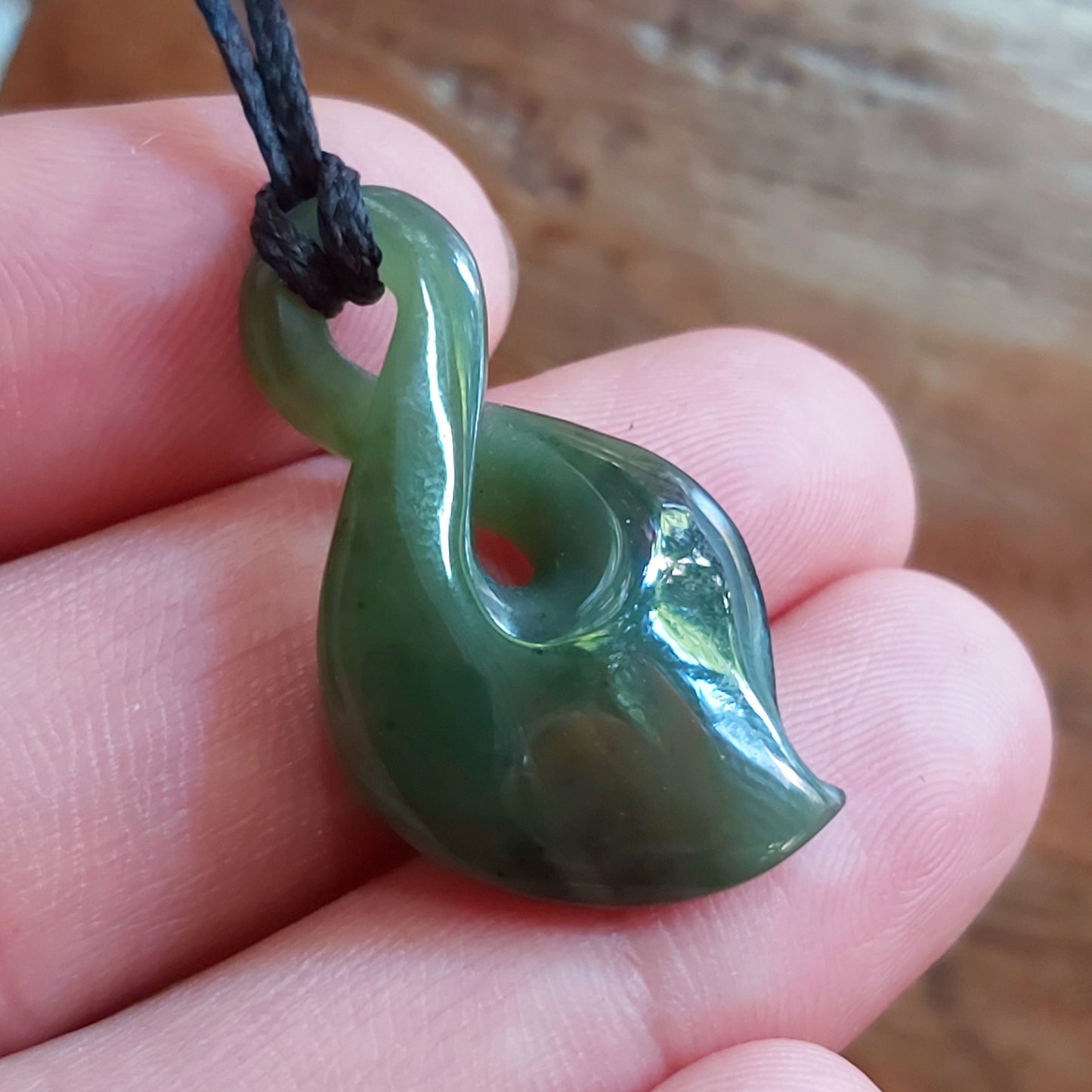 Natural Green Nephrite Jade Small Pendant NEW ZEALAND Maori Style Greenstone Pounamu Canadian jade Baby Kid Girl boy Child Necklace gift