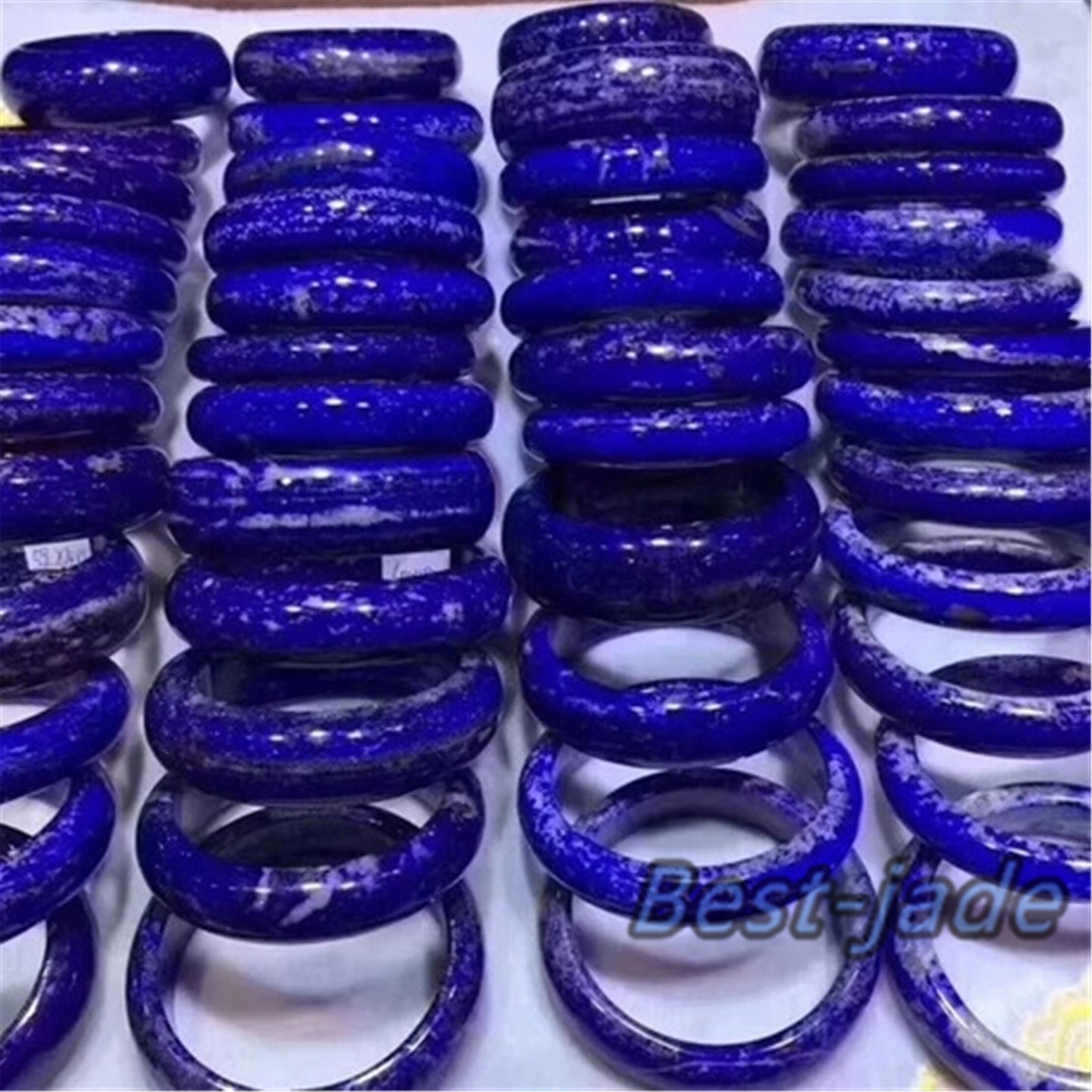 Wholesale Grade A lapis lazuli Round bangle Natural Jewelry female Bracelet  gift