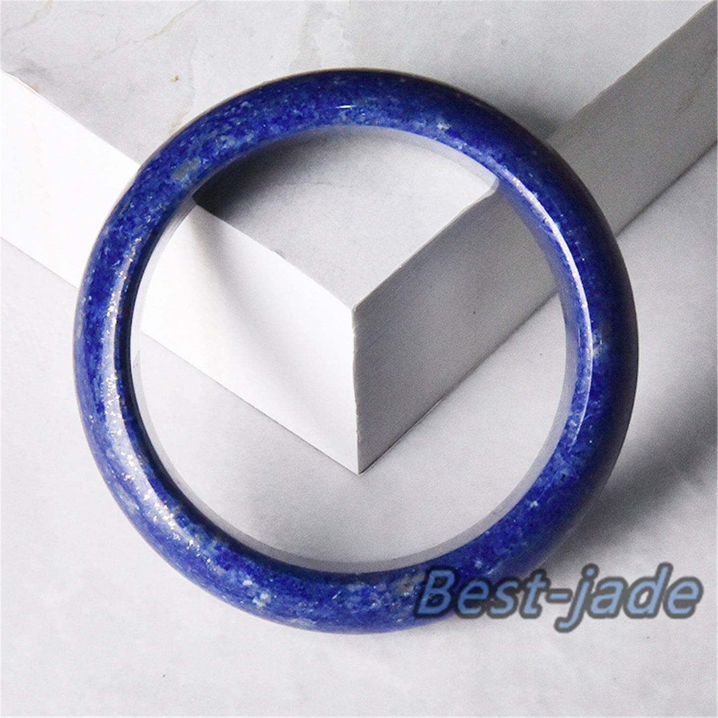 Wholesale Grade A lapis lazuli Round bangle Natural Jewelry female Bracelet  gift