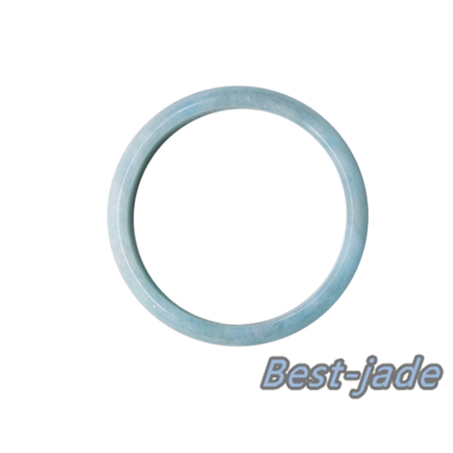 52-64mm Natural Solid Aquamarine Bangle Blue Quartz Crystal Gemstone Round Bracelet Bridal Bridesmaid Gifts for Wedding Gifts Jewerly jade