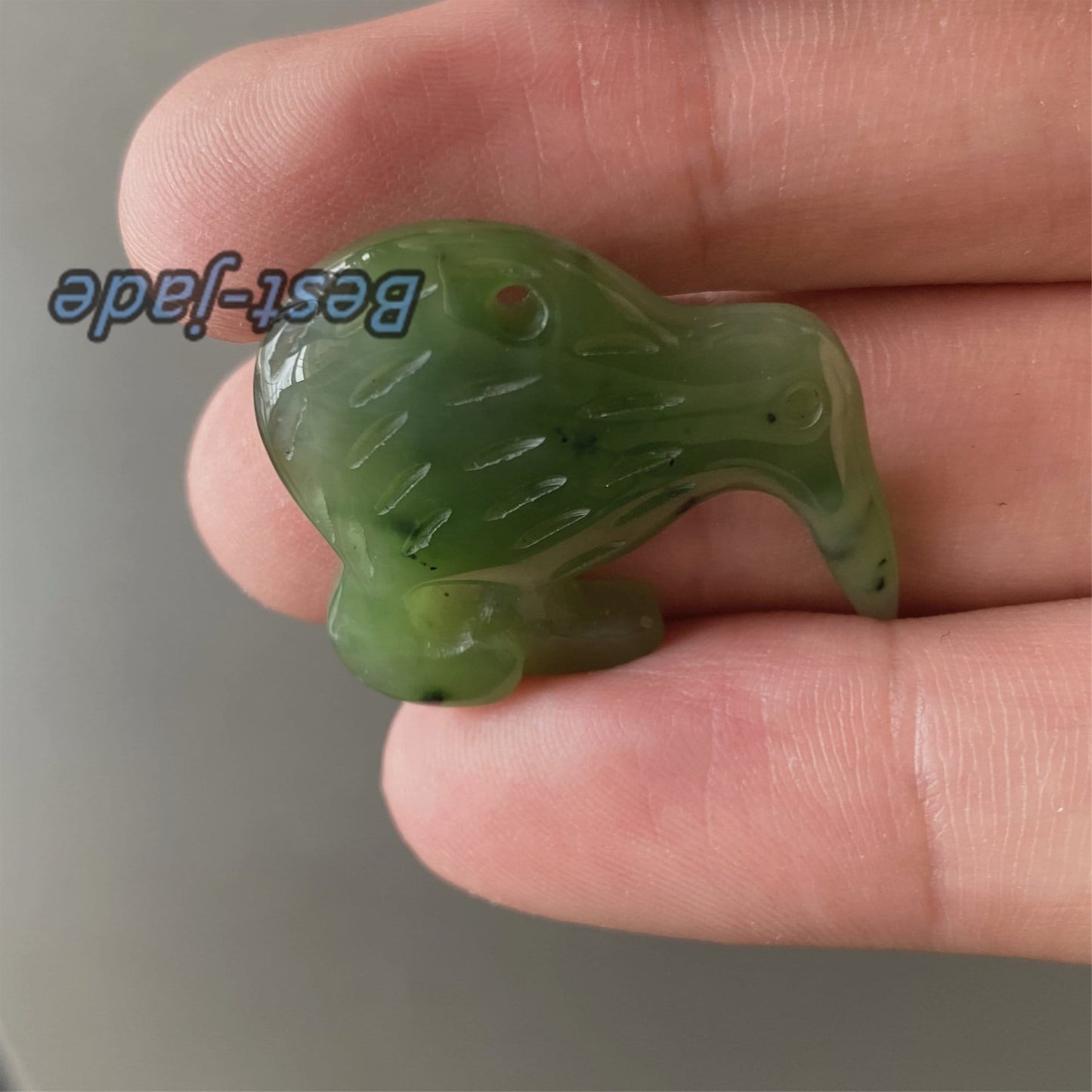 Kiwi Natural GREEN Nephrite jade Greenstone Maori style Baby kid pendant necklace Pounamu New Zealand jasper Hook beads