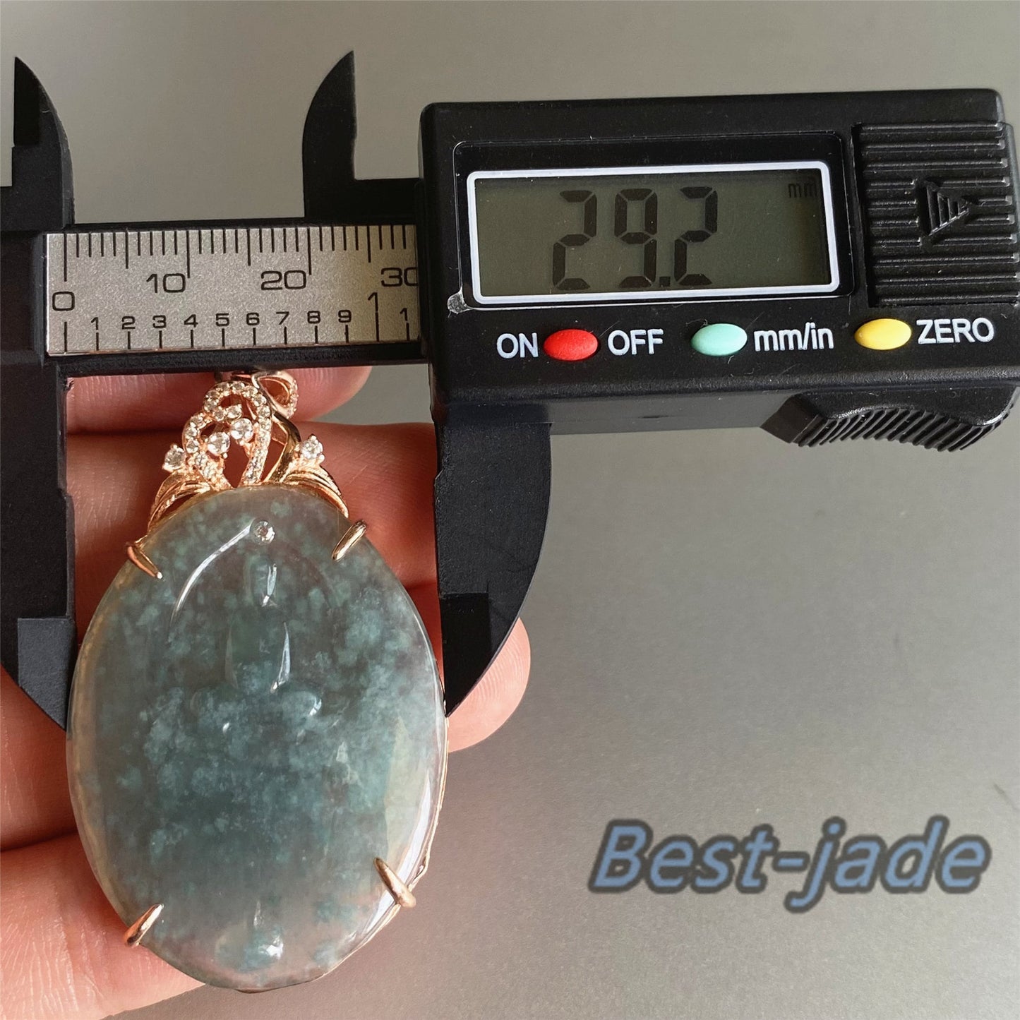 Natural Guatemalan jadeite Translucent Blue Grade A jade Guan yin Buddha pendant with 925 Sterling Silver button bail necklace jade bead 弥勒佛