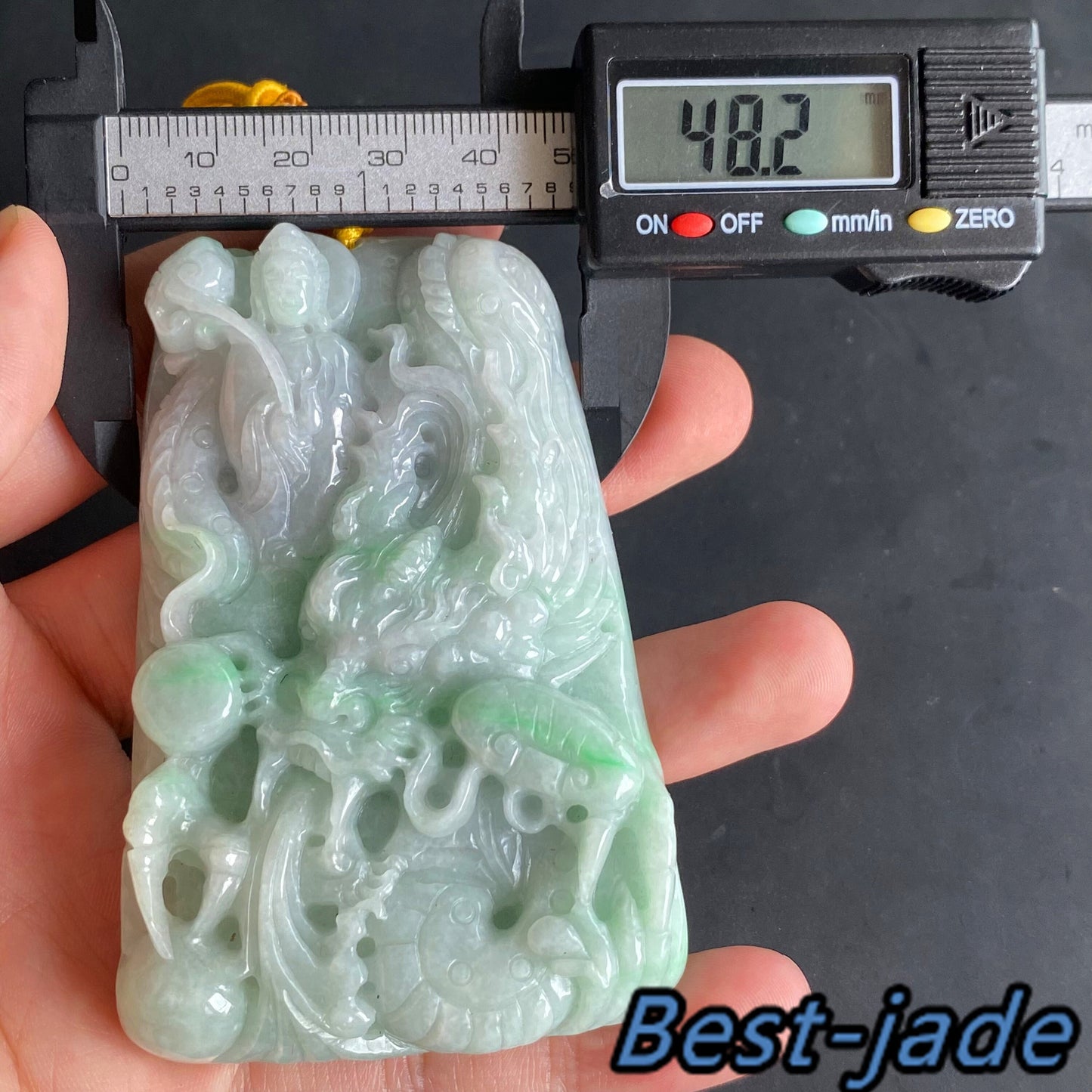 BIG Dragon Grade A jade Hand craved Natural Green Burma Jadeite man pendant necklace BEADS  ice Gemstone Green jadeit  jadéite 翡翠天然龙牌