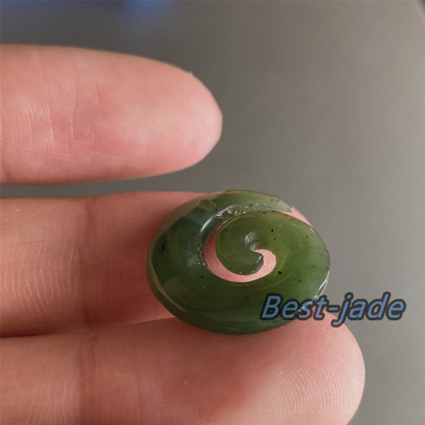 1Pair Disc hook Natural Green Nephrite Jade Pendant DIY earrings Maori Style Greenstone Pounamu Canadian JADE Jewelry Necklace