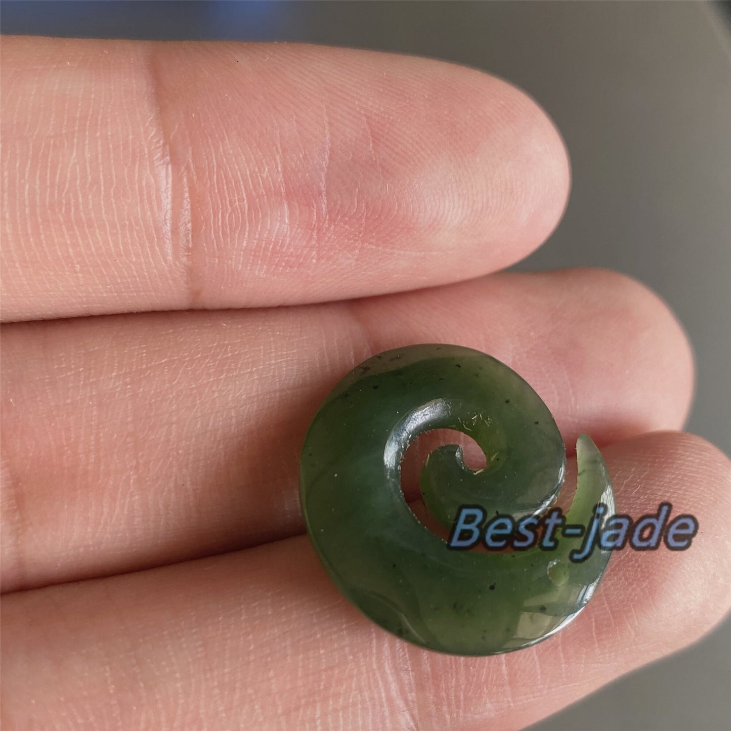 1Pair Disc hook Natural Green Nephrite Jade Pendant DIY earrings Maori Style Greenstone Pounamu Canadian JADE Jewelry Necklace