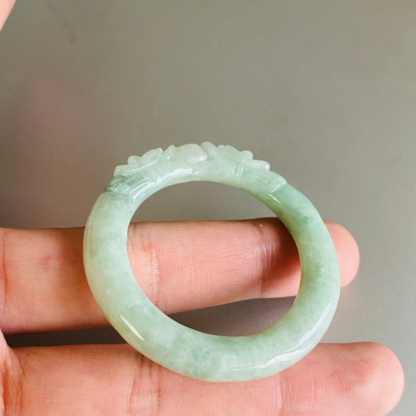 Dragon Natural Green Grade A jade ICE Round Beads baby bagnle Pendant rings Burma Myanmar Jadeite doughnut Jewelry 翡翠A货 平安扣