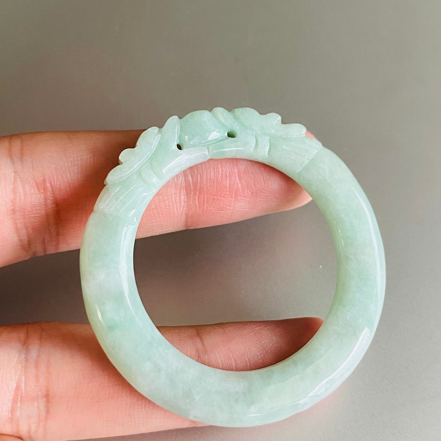 Dragon Natural Green Grade A jade ICE Round Beads baby bagnle Pendant rings Burma Myanmar Jadeite doughnut Jewelry 翡翠A货 平安扣