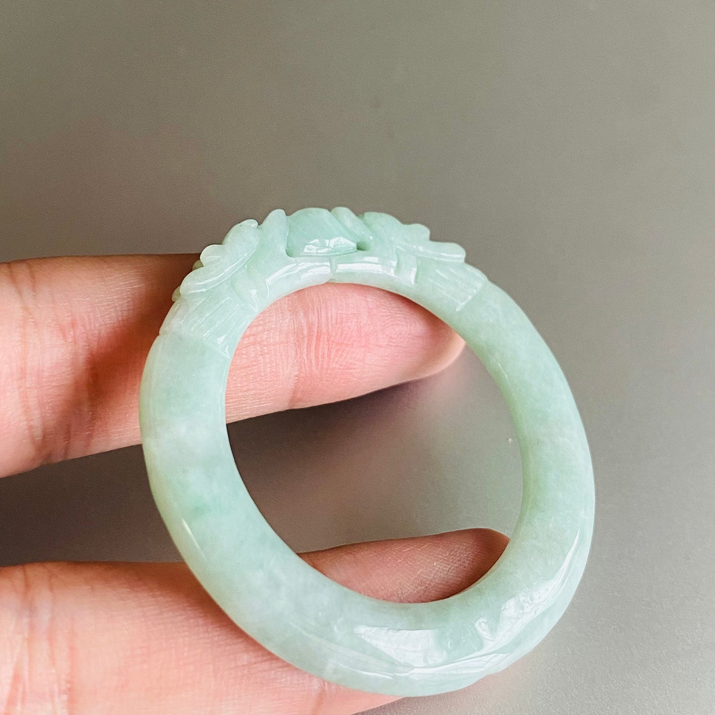 Dragon Natural Green Grade A jade ICE Round Beads baby bagnle Pendant rings Burma Myanmar Jadeite doughnut Jewelry 翡翠A货 平安扣