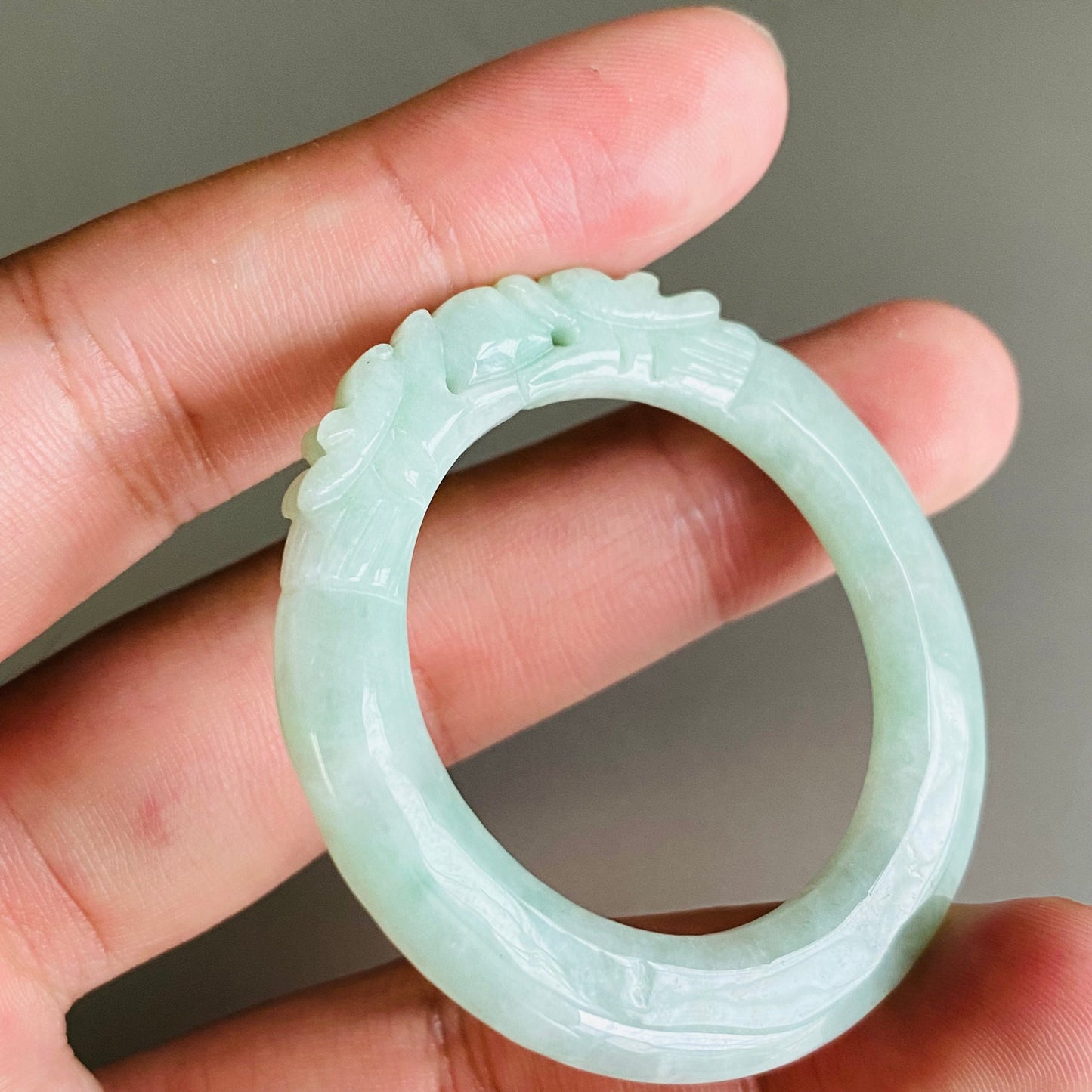 Dragon Natural Green Grade A jade ICE Round Beads baby bagnle Pendant rings Burma Myanmar Jadeite doughnut Jewelry 翡翠A货 平安扣