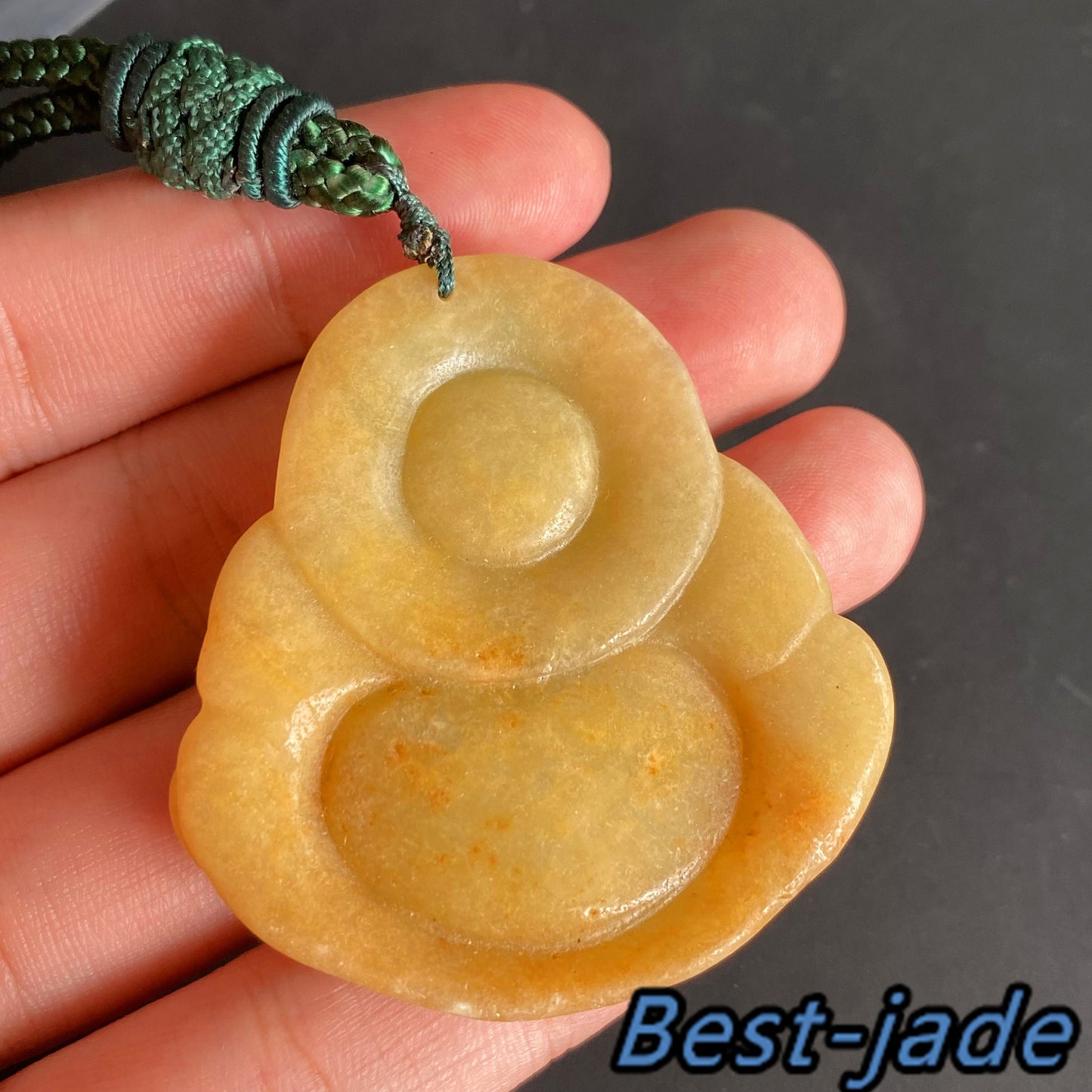 BIG Buddha Grade A Jade Natural Yellow Burma Jadeite Beads Hand Carved Man Lady pendant Gemstone Ice Type A Jadeite 翡翠 佛 吊坠