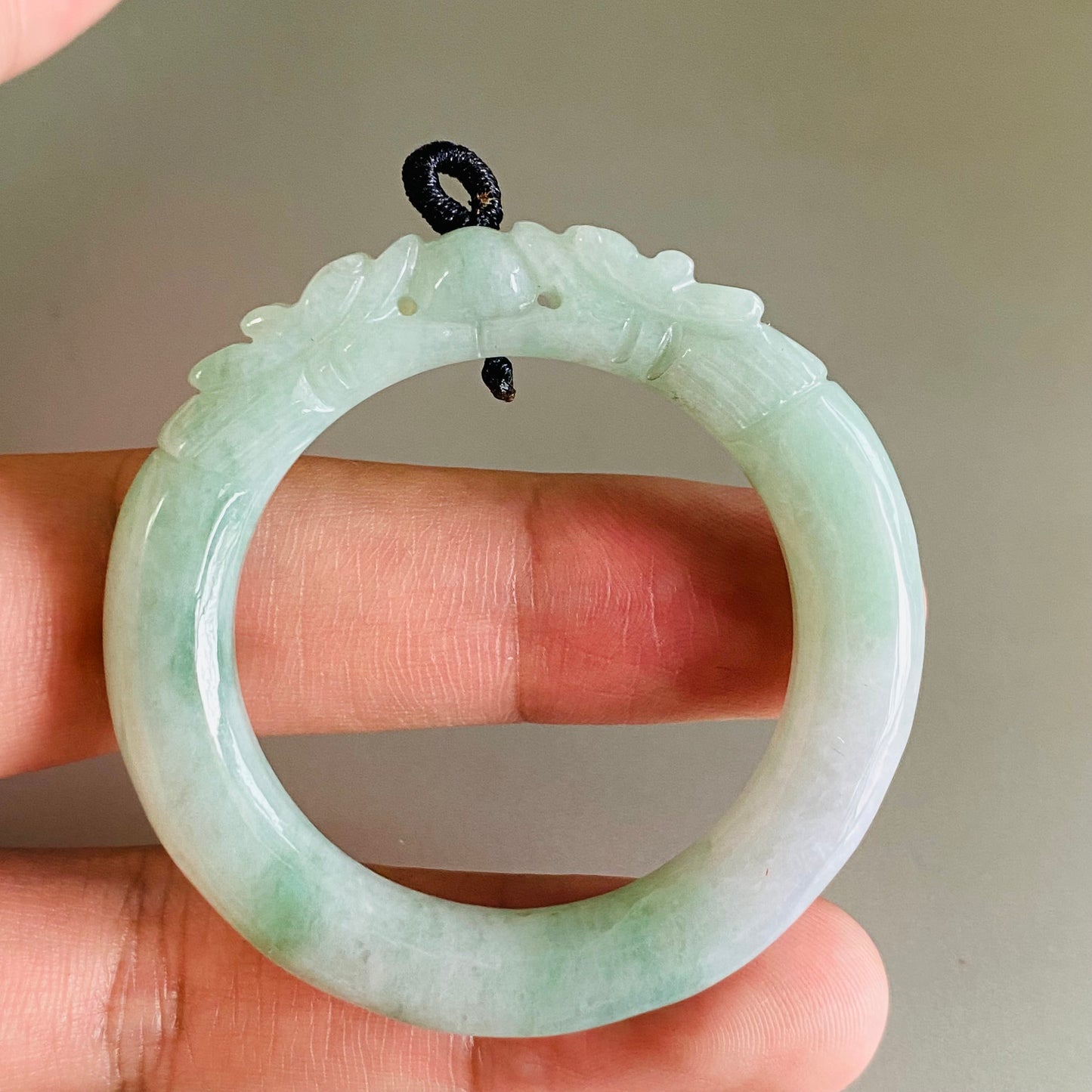 Dragon Natural Green Grade A jade ICE Round Beads baby bagnle Pendant rings Burma Myanmar Jadeite doughnut Jewelry 翡翠A货 平安扣