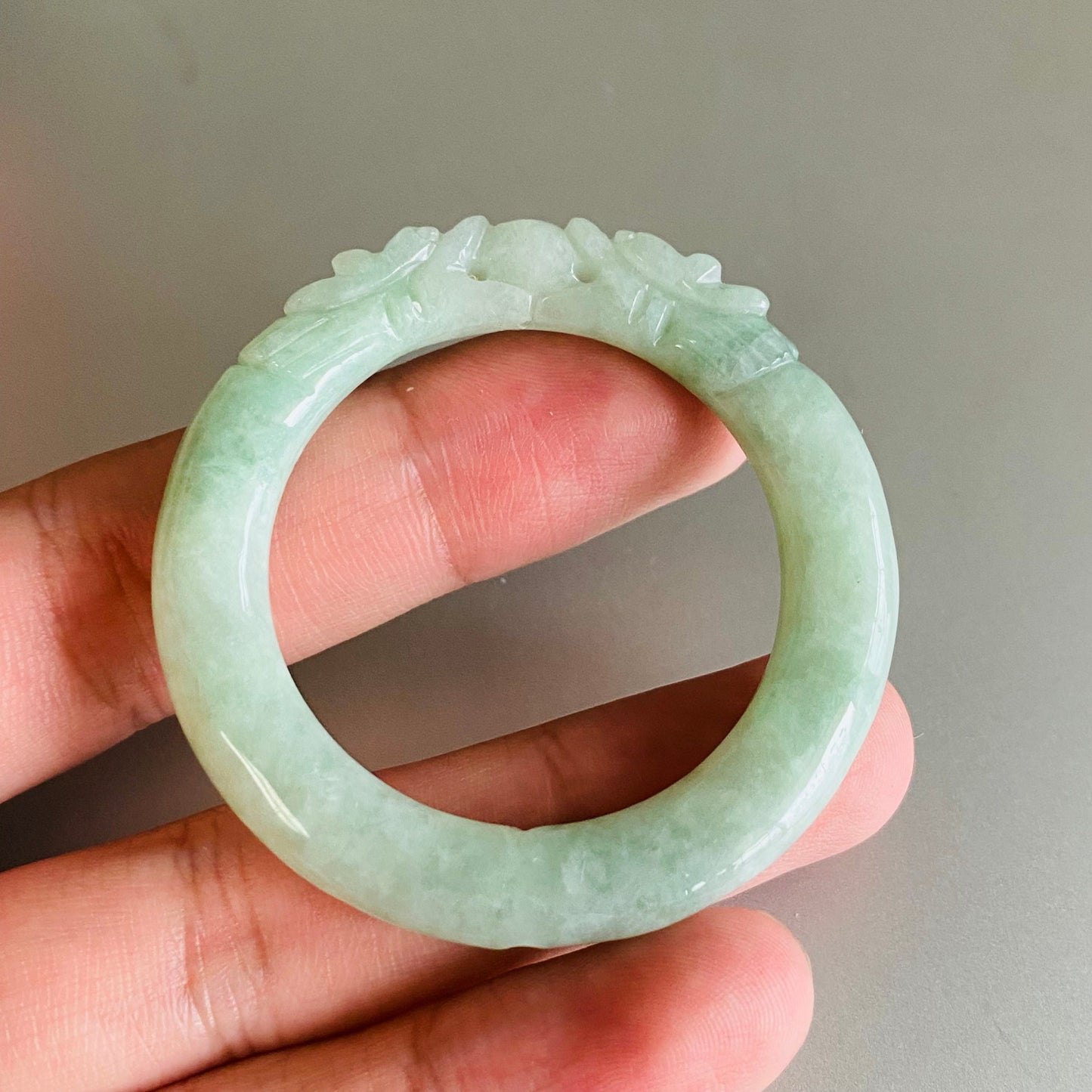 Dragon Natural Green Grade A jade ICE Round Beads baby bagnle Pendant rings Burma Myanmar Jadeite doughnut Jewelry 翡翠A货 平安扣