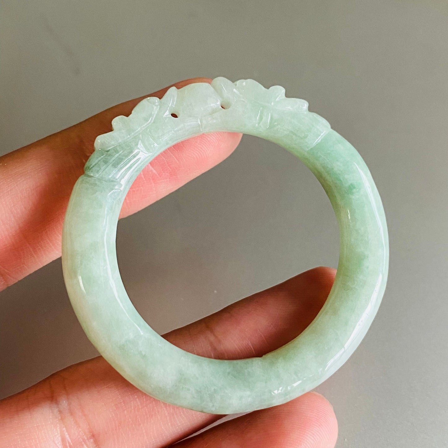 Dragon Natural Green Grade A jade ICE Round Beads baby bagnle Pendant rings Burma Myanmar Jadeite doughnut Jewelry 翡翠A货 平安扣