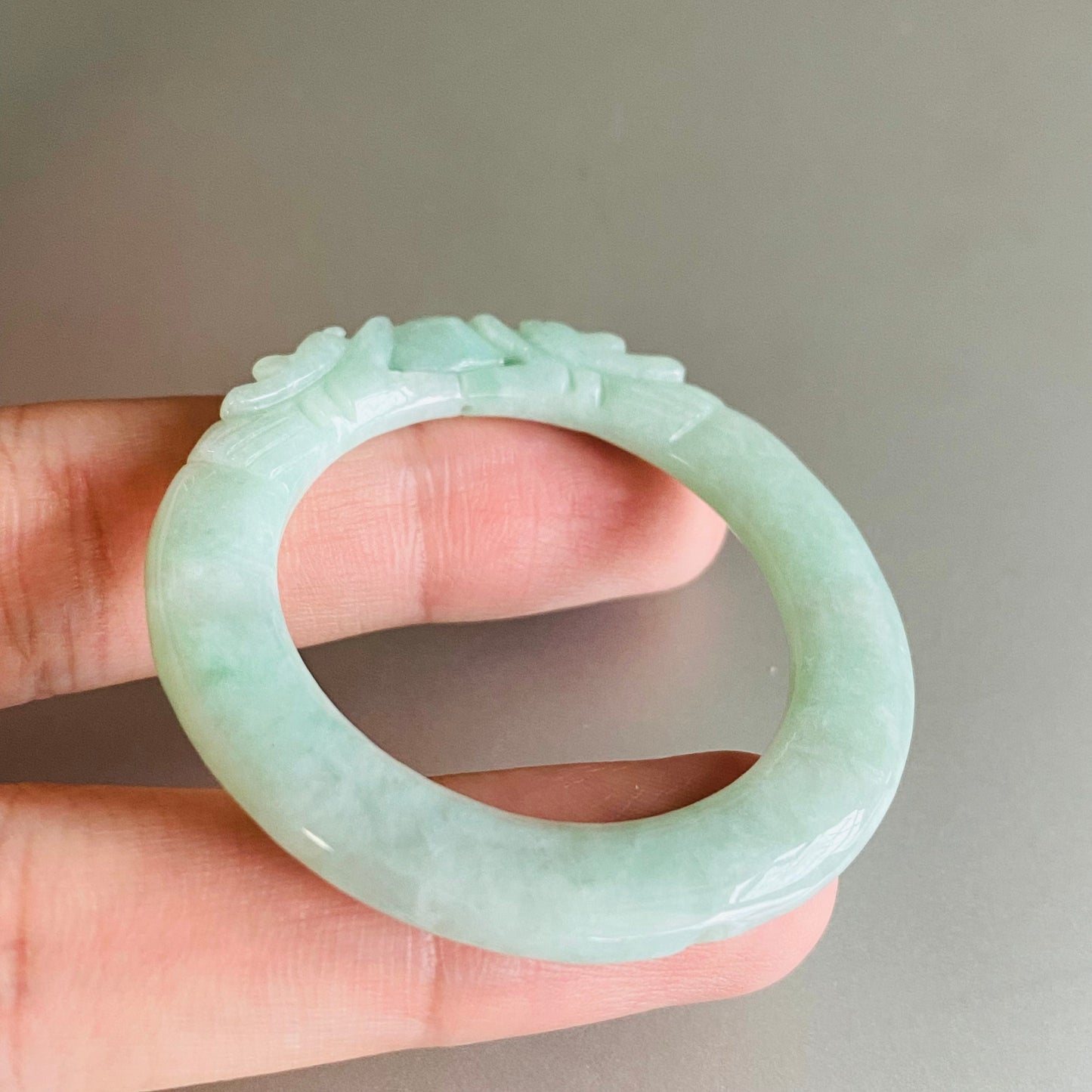 Dragon Natural Green Grade A jade ICE Round Beads baby bagnle Pendant rings Burma Myanmar Jadeite doughnut Jewelry 翡翠A货 平安扣