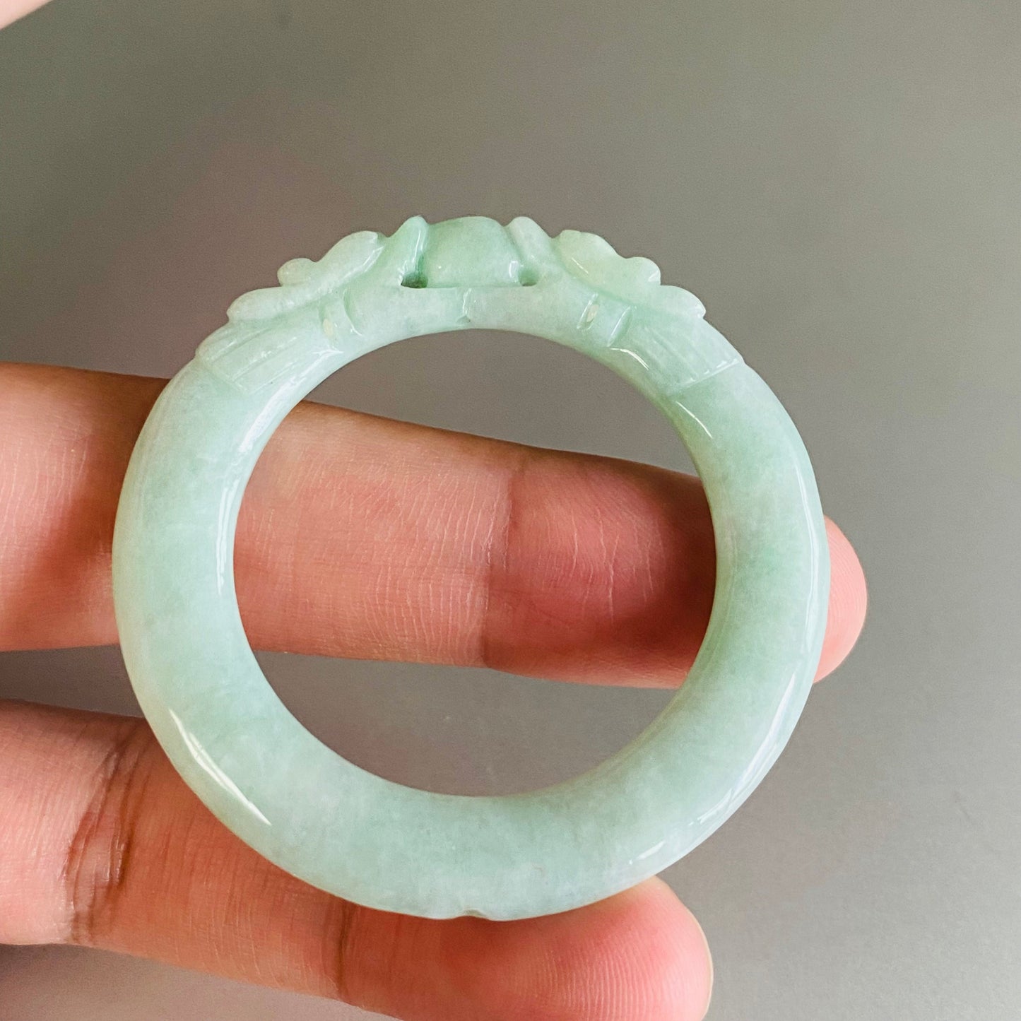 Dragon Natural Green Grade A jade ICE Round Beads baby bagnle Pendant rings Burma Myanmar Jadeite doughnut Jewelry 翡翠A货 平安扣