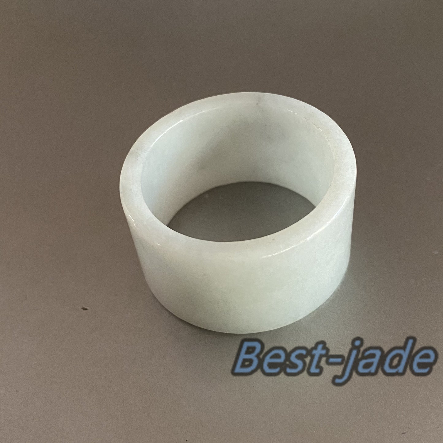 Huge 29.3mm Grade A jade Wide Band Ring Natural Real Jadeite Hand carved bead Green gemstone Burma Lady jadeware Type A stone finger ring