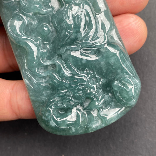 Natural snowflakes Blue Jadeite top Guatemalan jadeite Translucent Grade A jade Guan yin Buddha Kwan yin pendant Buddhism necklace jade gift