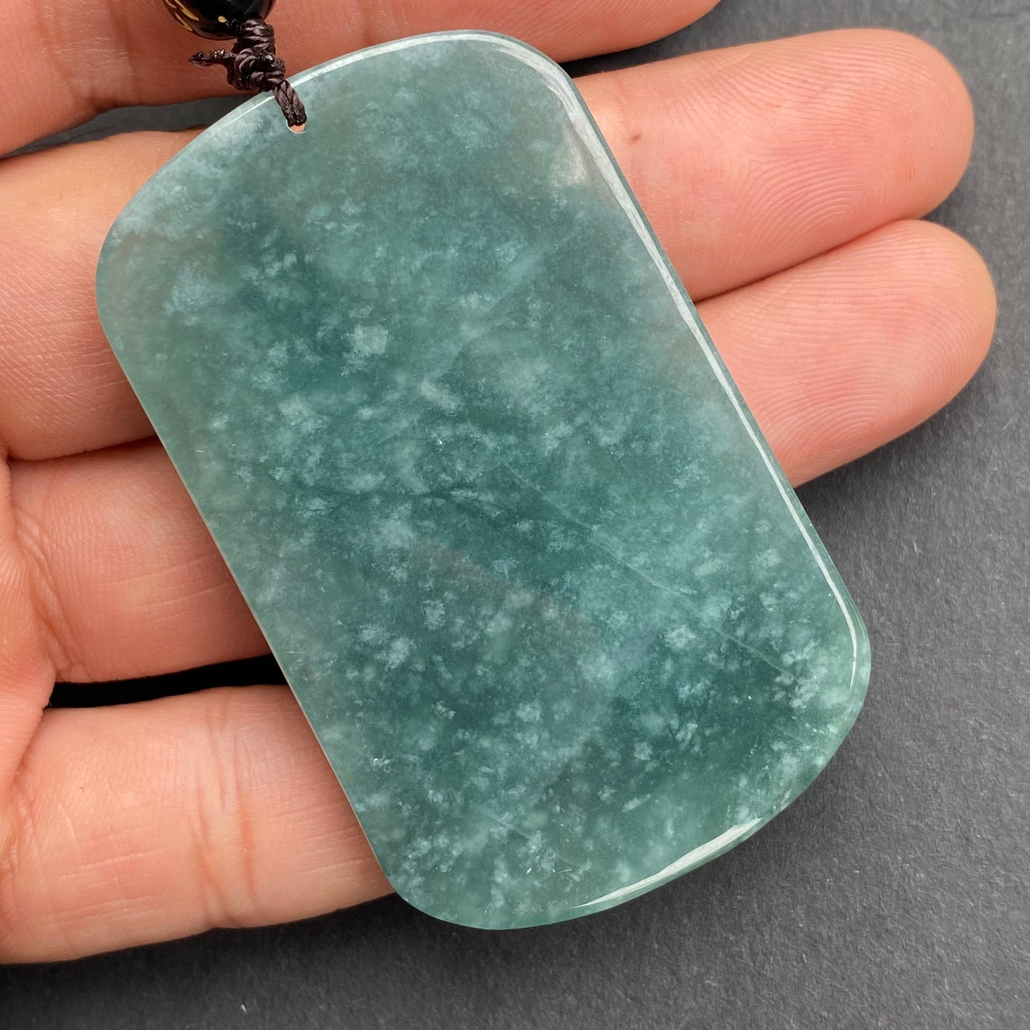 Natural snowflakes Blue Jadeite top Guatemalan jadeite Translucent Grade A jade Guan yin Buddha Kwan yin pendant Buddhism necklace jade gift