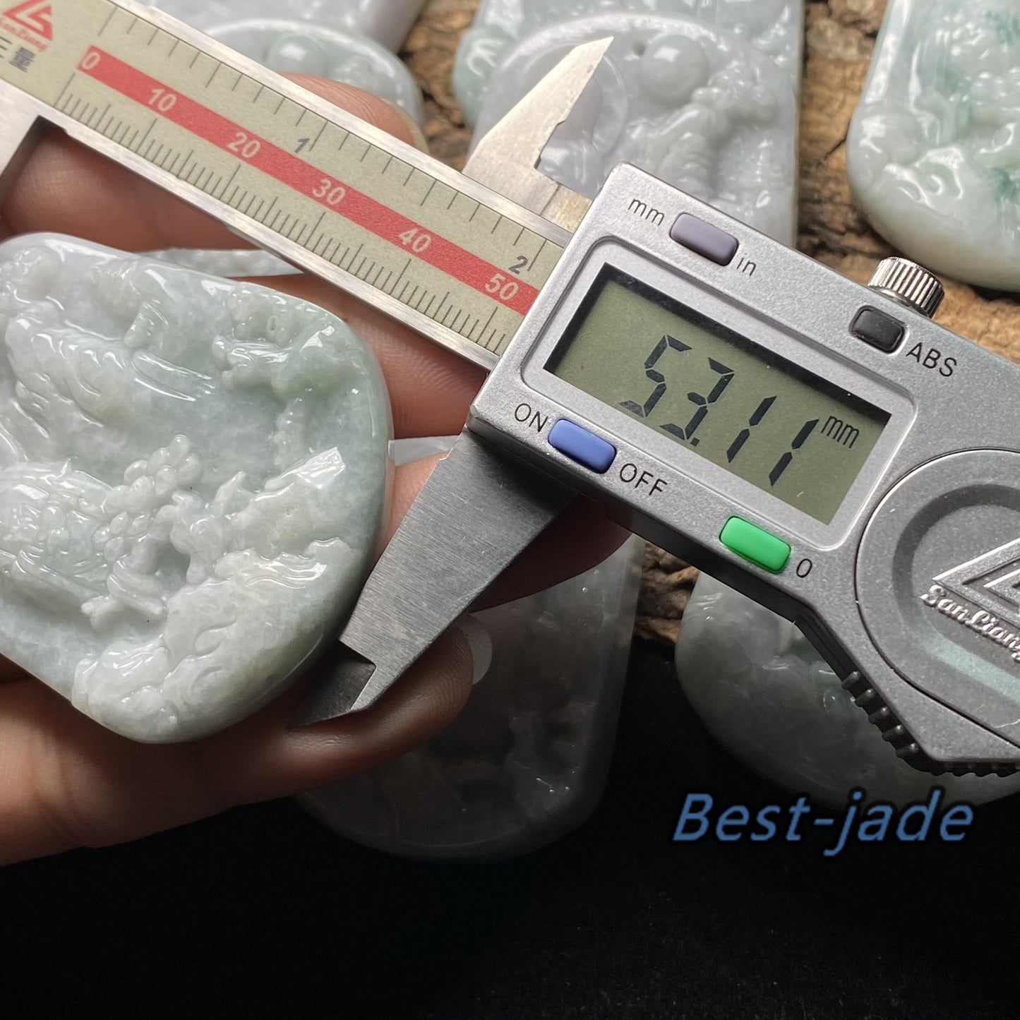 Wholesale KWAN YIN Guanyin Natural Grade A Jade ICE Jadeite Myanmar Jadeite Pendant necklace Buddha Statue carving