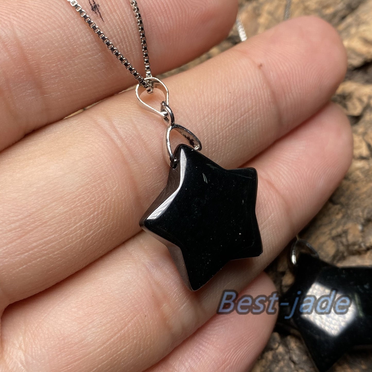 Natural Black Jadeite Heart shape jewelry with s925 sliver bail  Guatemalan jadeite Black jade Grade A jade DIY pendant kid jade gift