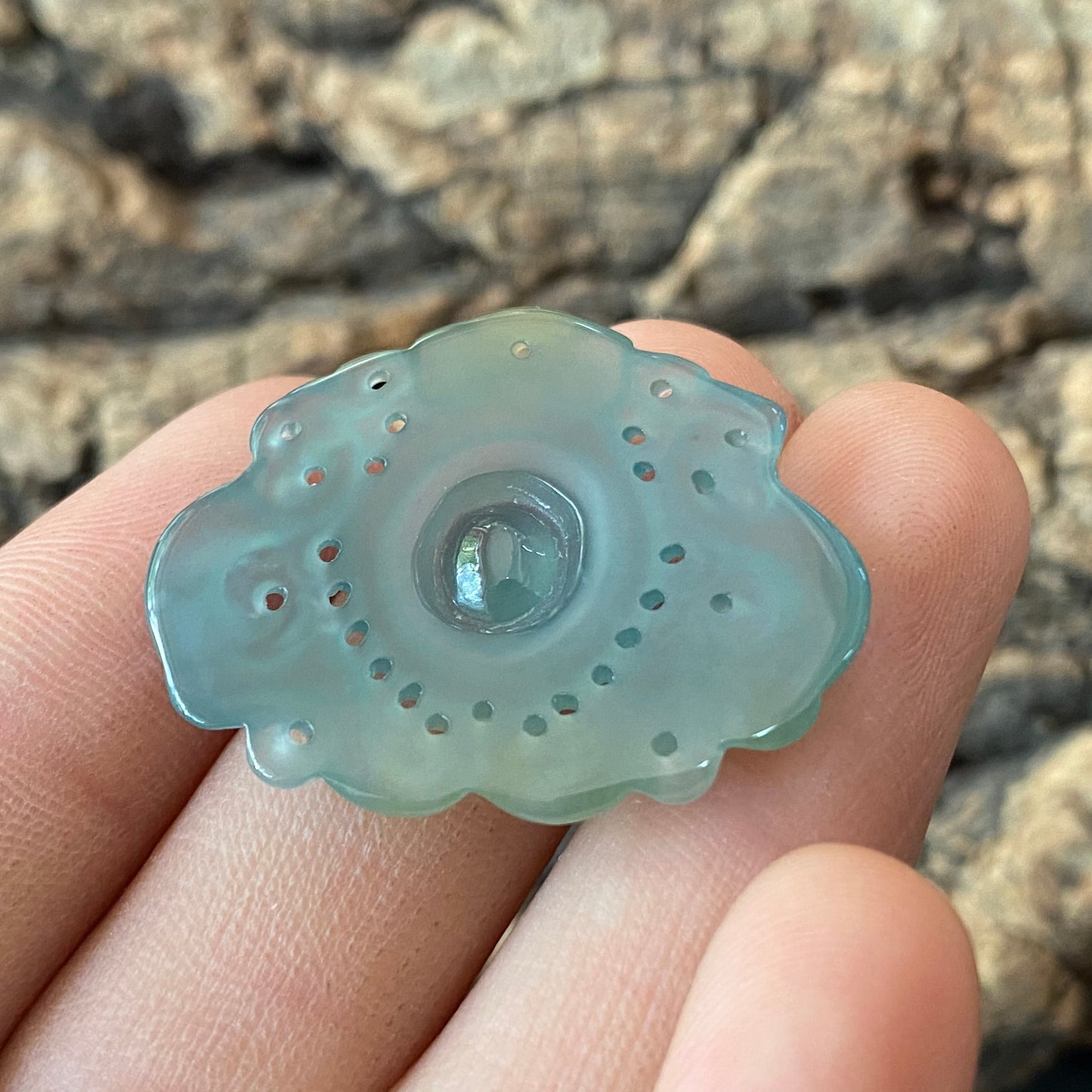 Vintage Dragon style Natural transparent Guatemala Jadeite pendant Grade A Jade Blue gemstone men dragon Guatemalan jadeite pendant