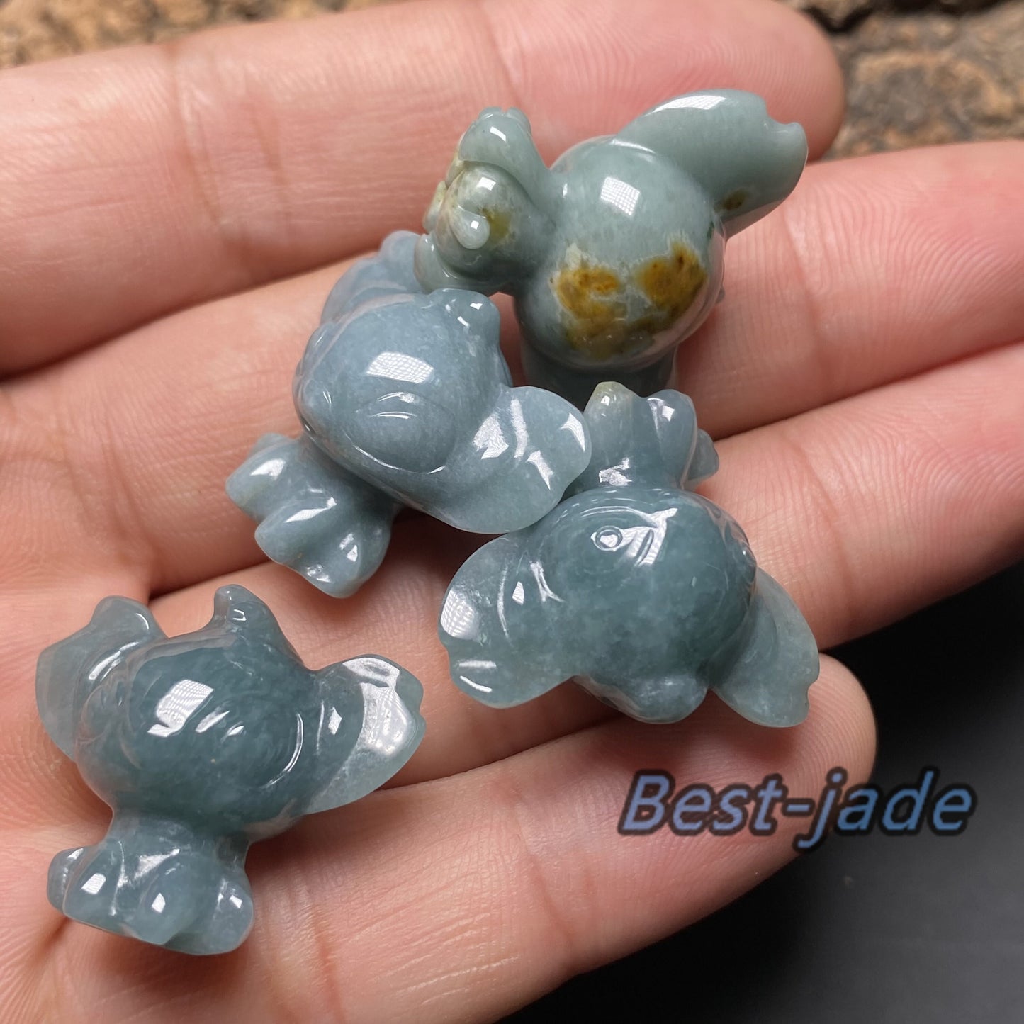 Natural White Black WHITE Grade A Jade  Jadeite 3d cartoon Stitch earrings  bead hand Carved Myanmar jade Pendant necklace jade gift