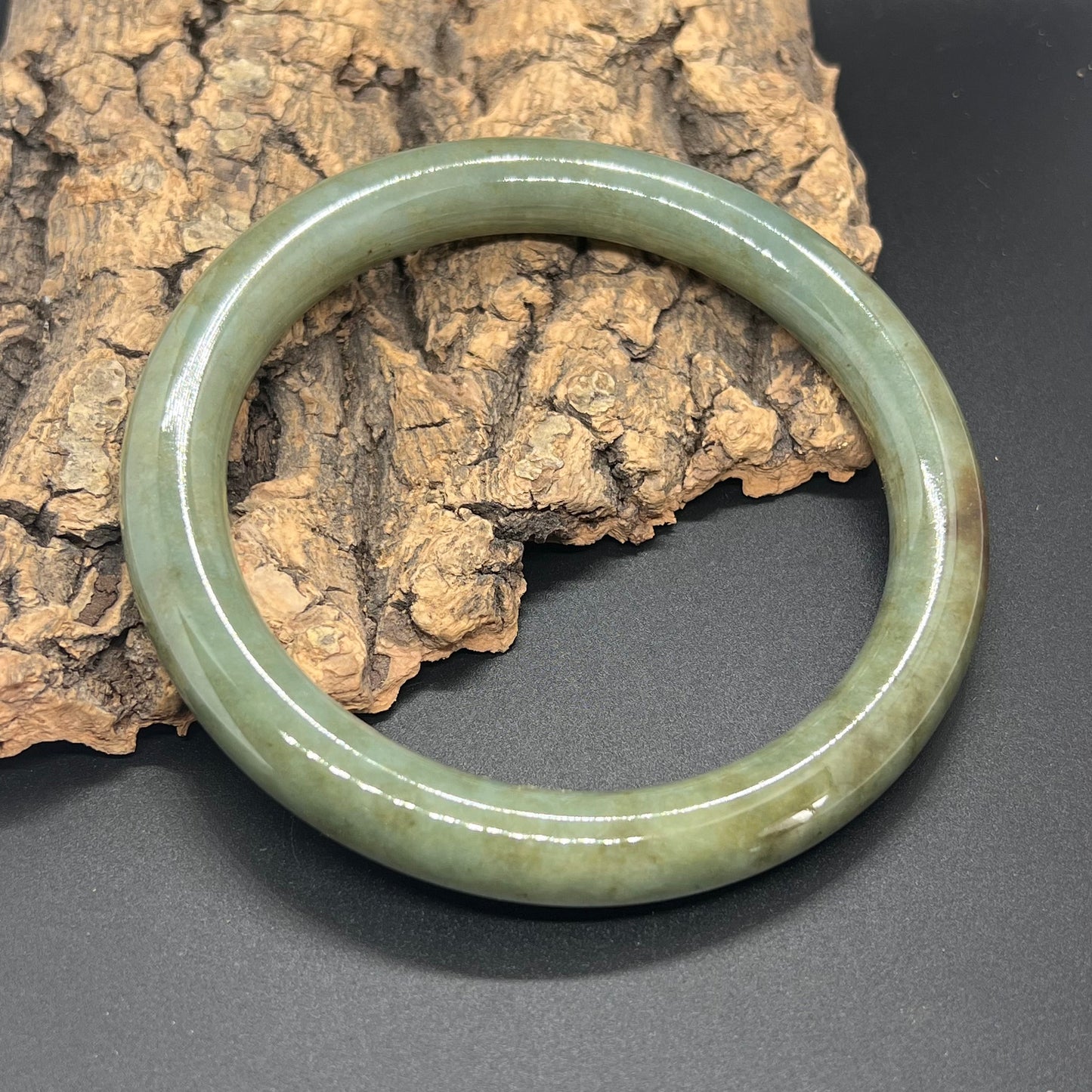 Huge 77mm Grade A Jade Natural green yellow Big Round bangle Burma jadeite Lady Bracelet Type A stone small hand female bangle  翡翠飘花手镯