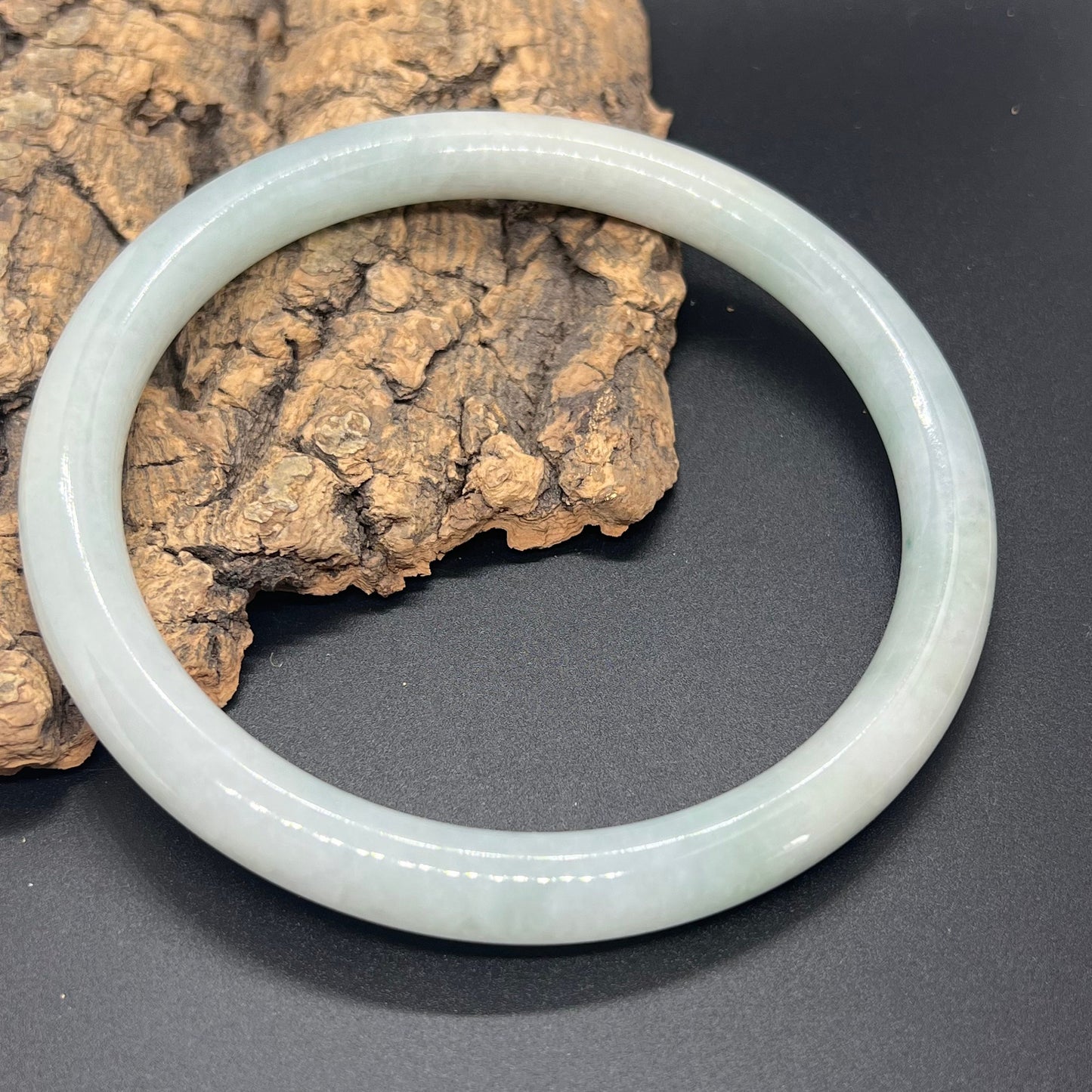 Huge 87.5mm Grade A Jade Natural green Big Round bangle Burma jadeite Lady Bracelet Type A stone small hand female bangle