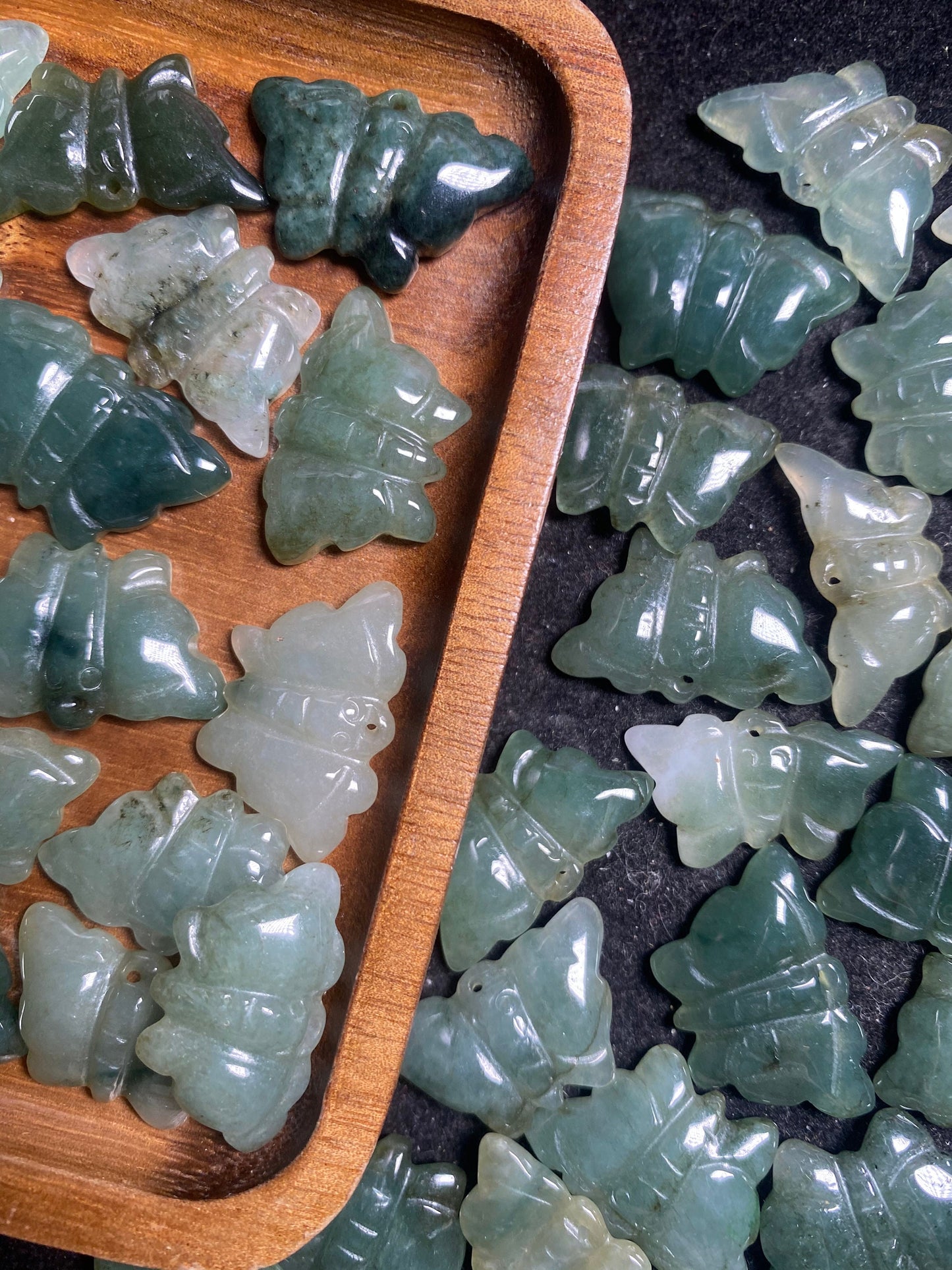 10pcs Butterfly Natural Grade A Jade Real Jadeite Burma jade Hand Carved Lady baby necklace