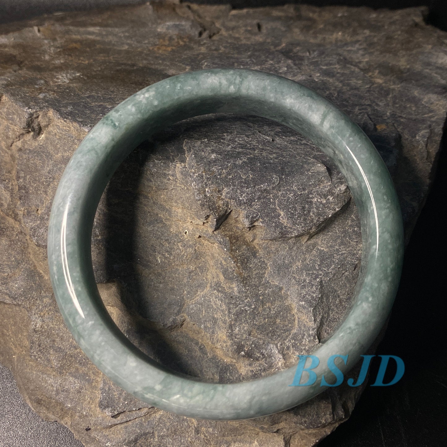 60.6mm Grade A Jade Natural green purple Round bangle lavender Myanmar jadeite Lady Bracelet Type A stone small hand female Jewelry Gift