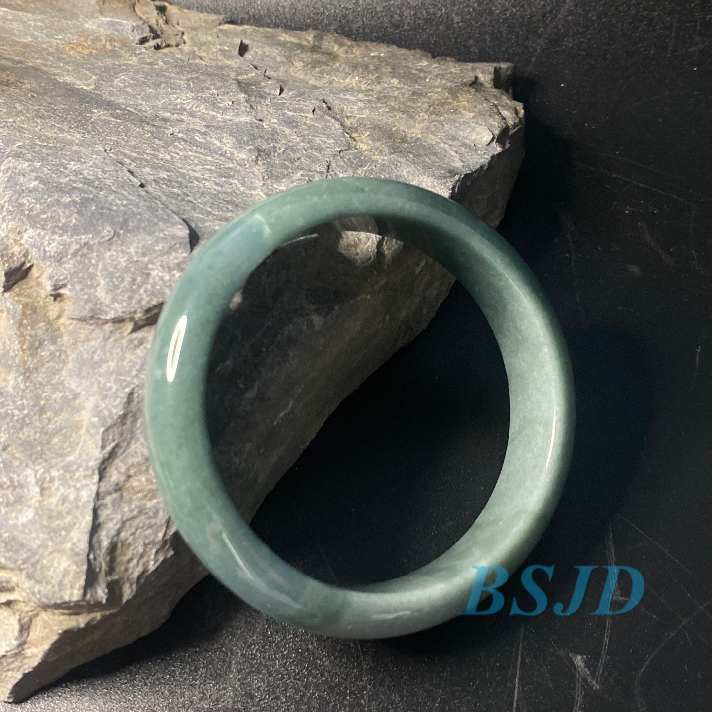 54.3mm Grade A Jade Natural green purple Round bangle lavender Myanmar jadeite Lady Bracelet Type A stone small hand female Jewelry Gift