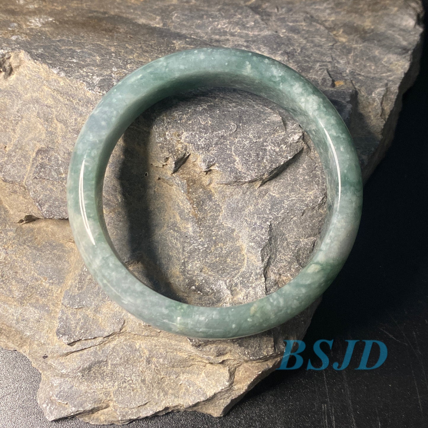 52.8mm Grade A Jade Natural green purple Round bangle lavender Myanmar jadeite Lady Bracelet Type A stone small hand female Jewelry Gift