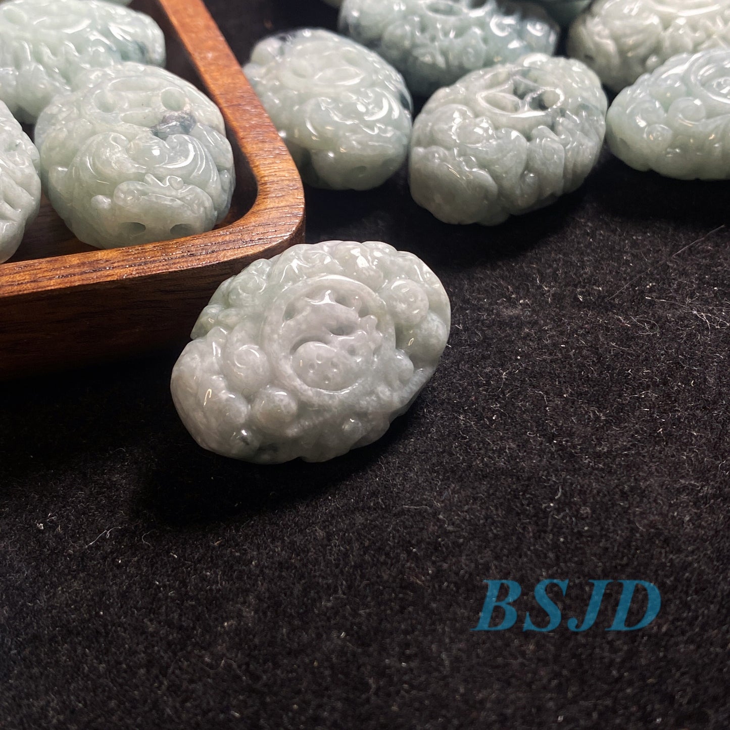 10Pcs Jadeite Fu Barrel Shape Natural green Grade A Jade Burma Jadeite Beads DIY jade earrings jewelry 翡翠A货福路路通