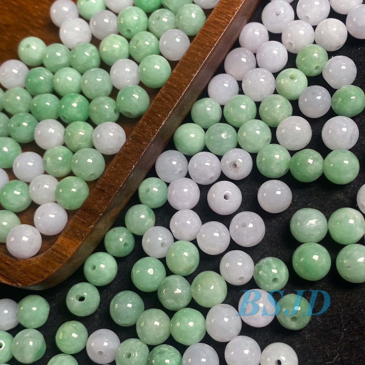 50PCS (Wholesale) 3mm~13mm Grade A ICY Jade Jadeite Flat Roundness Beads Ball YELLOW Green white Chinese Best-jade