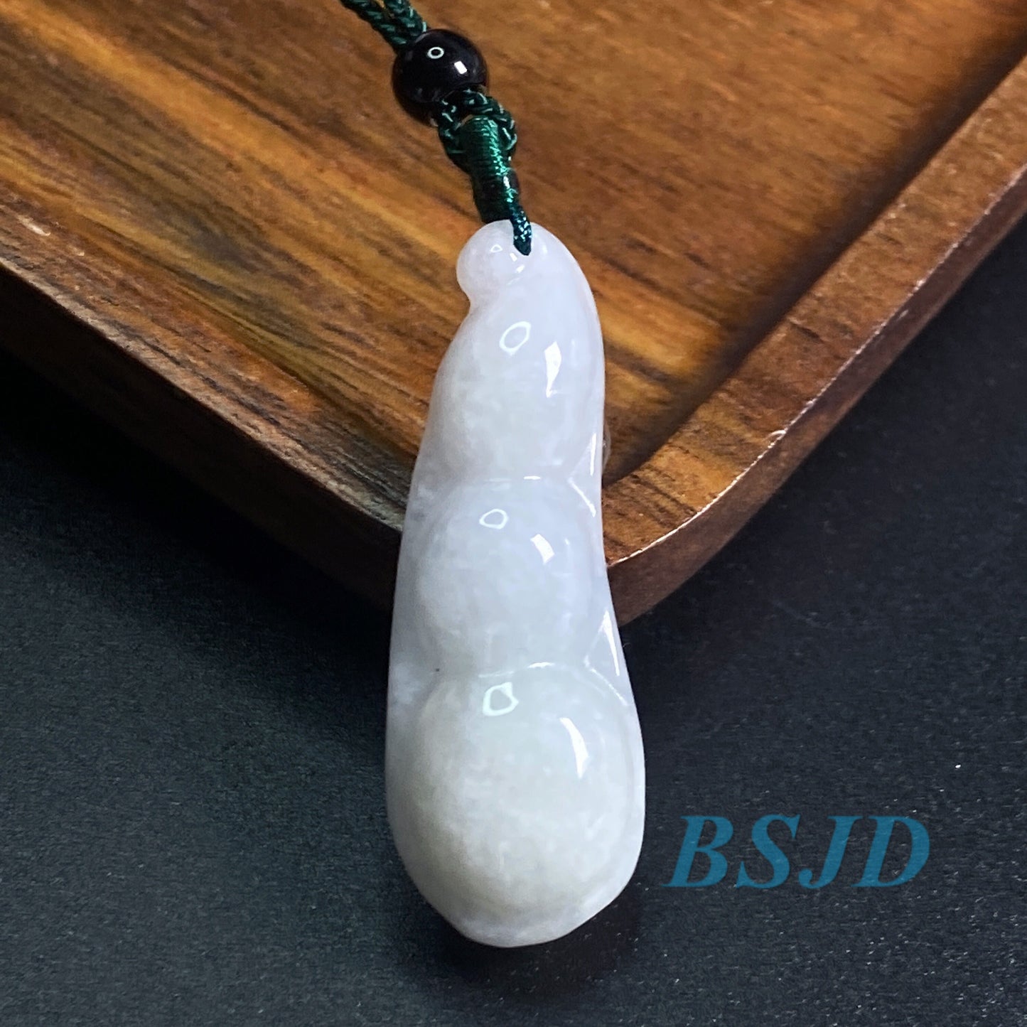 Grüne Bohne Grade A Jade Anhänger grüne Jade Natur Burma Jadeit Anhänger handgemachte DIY Schmuck Ohrringe Tropfenperle