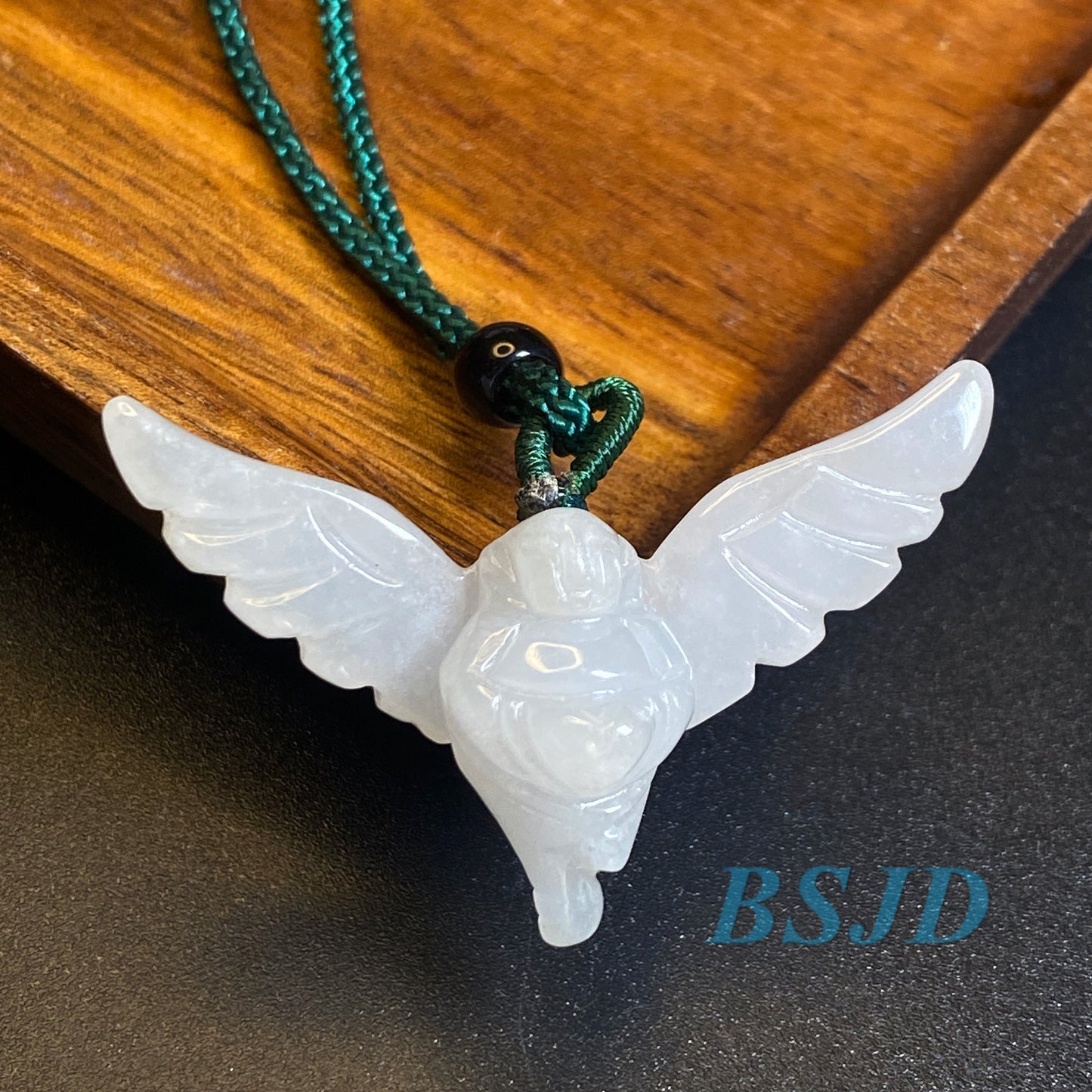 Angel pendant  Natural Grade A jade Burma Jade ICE Myanmar Jadeite Chinese Carved ,Baby children hang necklace DIY jewelry