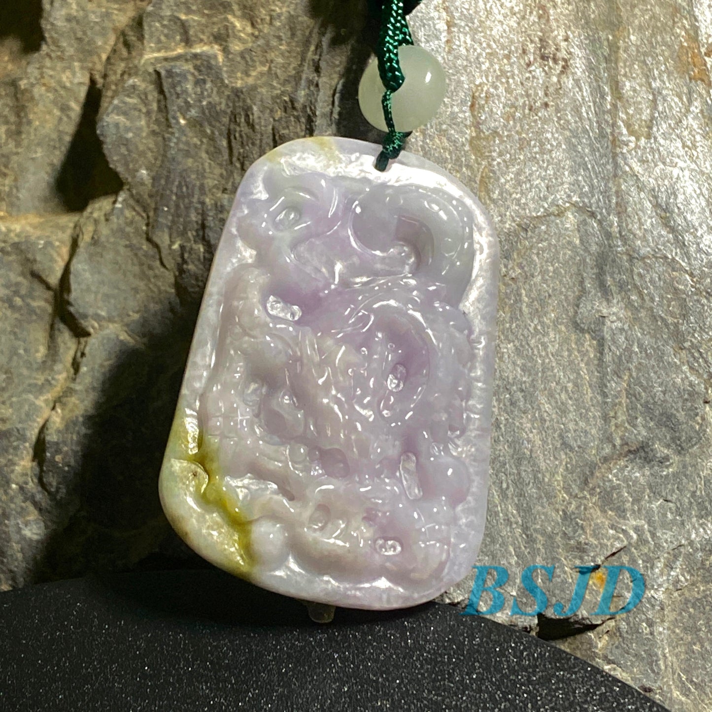 Naturla Purple Dragon Grade A JADE lavender Burma Jadeite pendant Jewelry gift